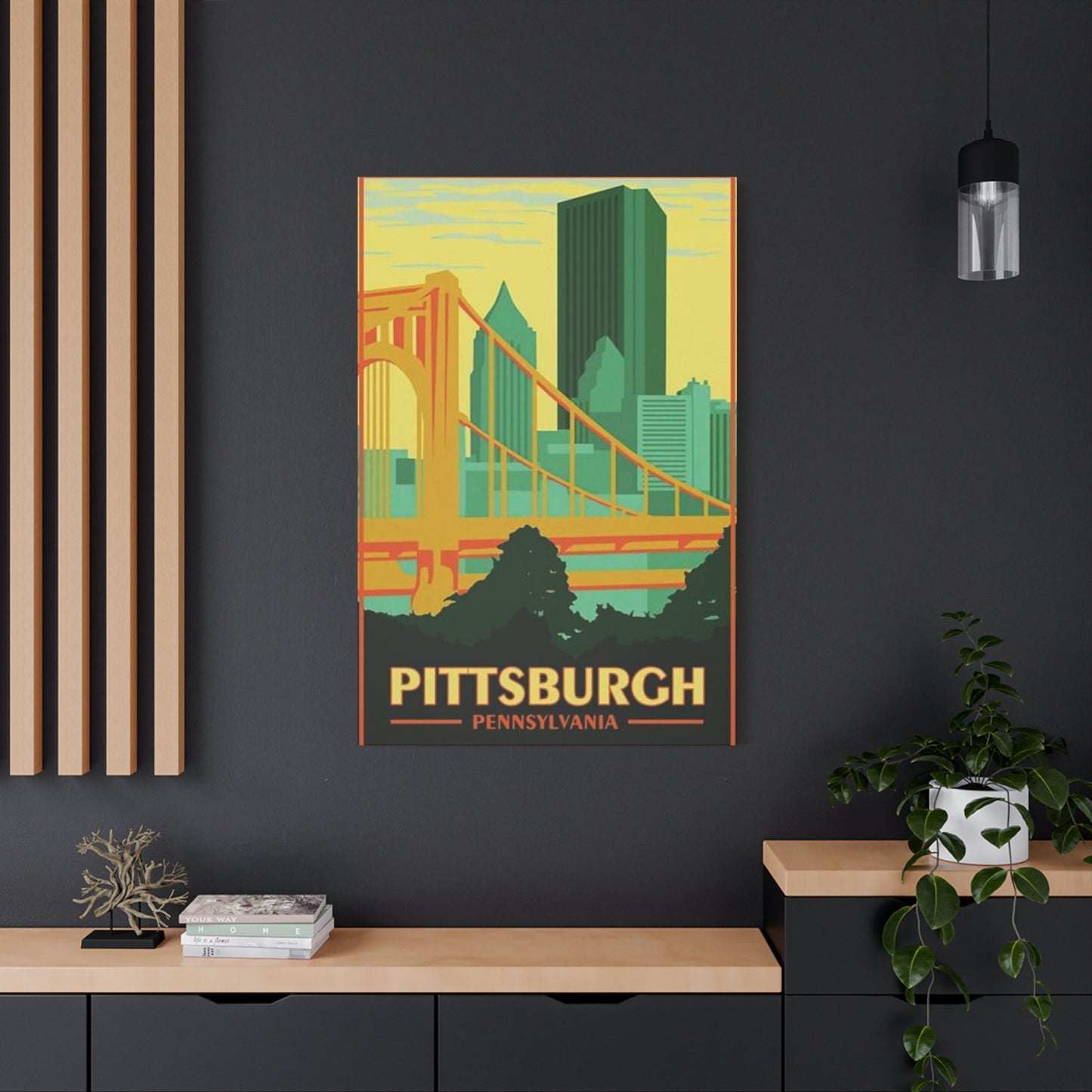 Steel Bridge Pittsburgh Poster Wall Art & Canvas Prints