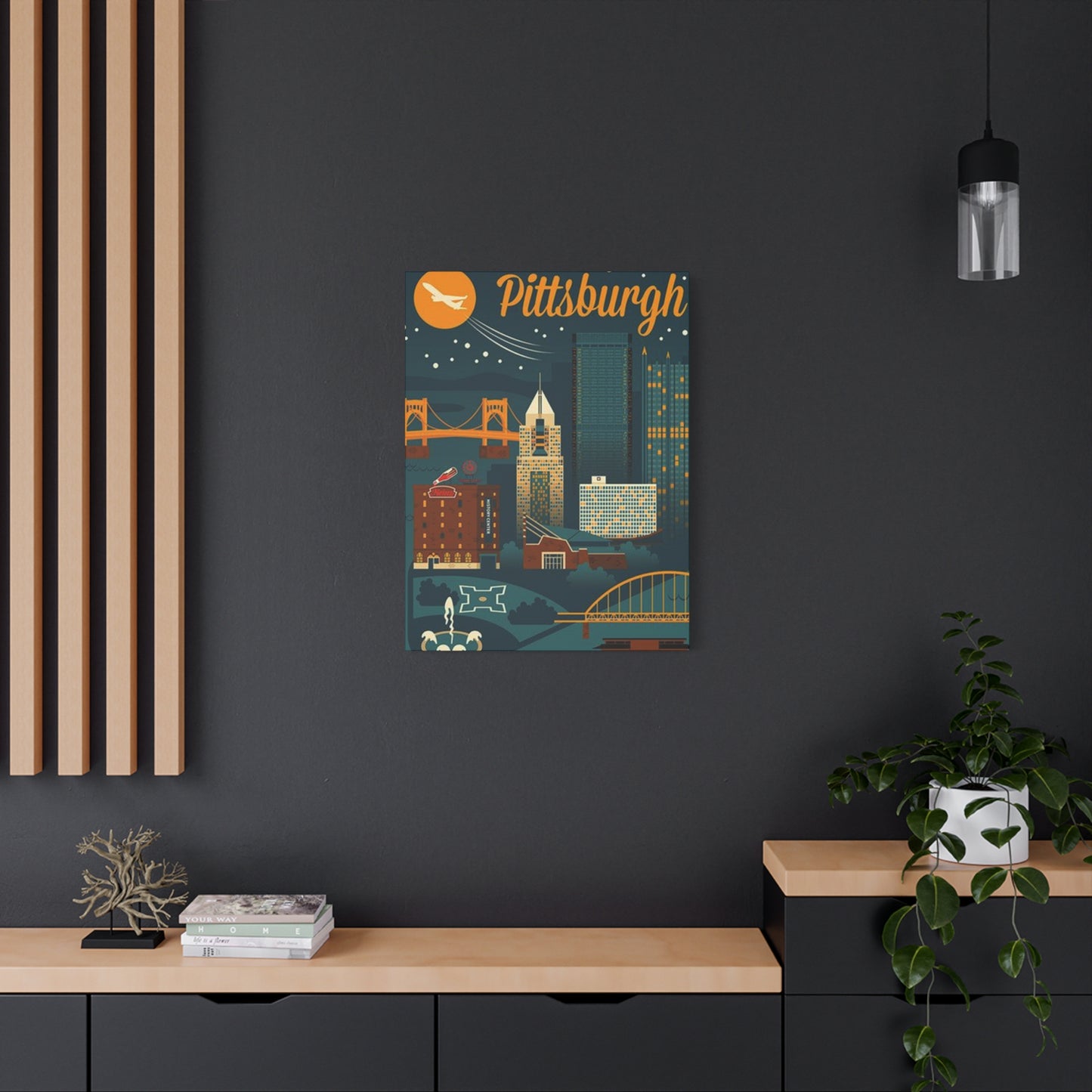 Pittsburgh Skyscraper Poster Wall Art & Canvas Prints