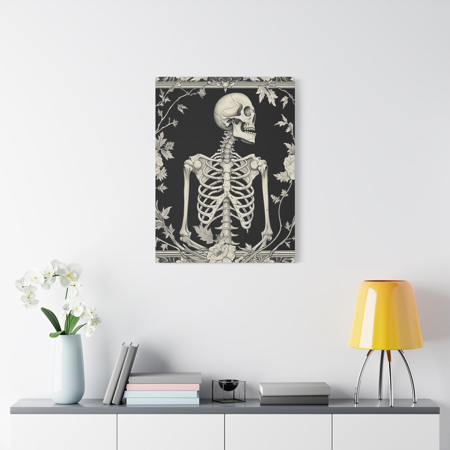 White Skeleton Poster Wall Art & Canvas Prints