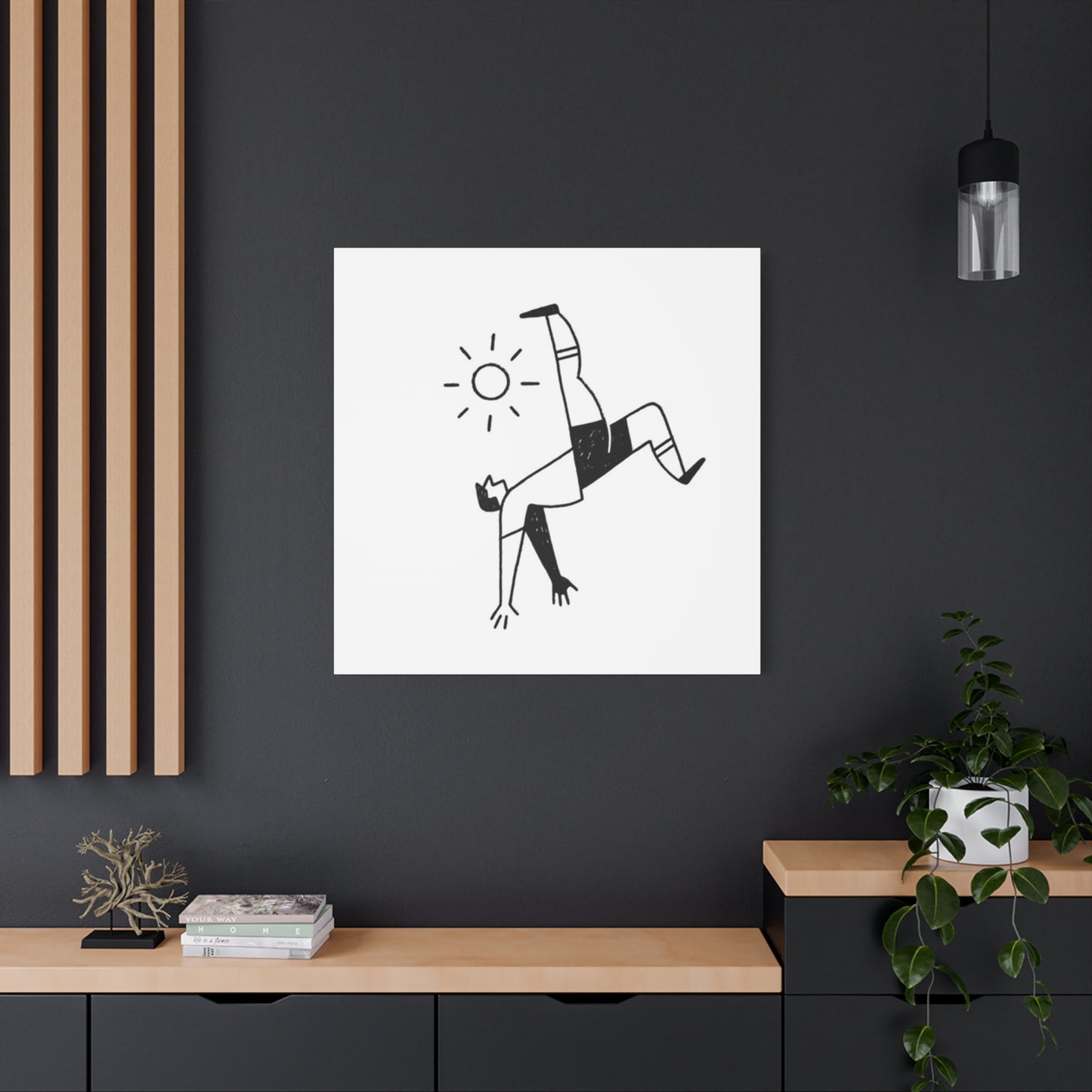Soccer Reverse Kick Drawing Wall Art & Canvas Prints