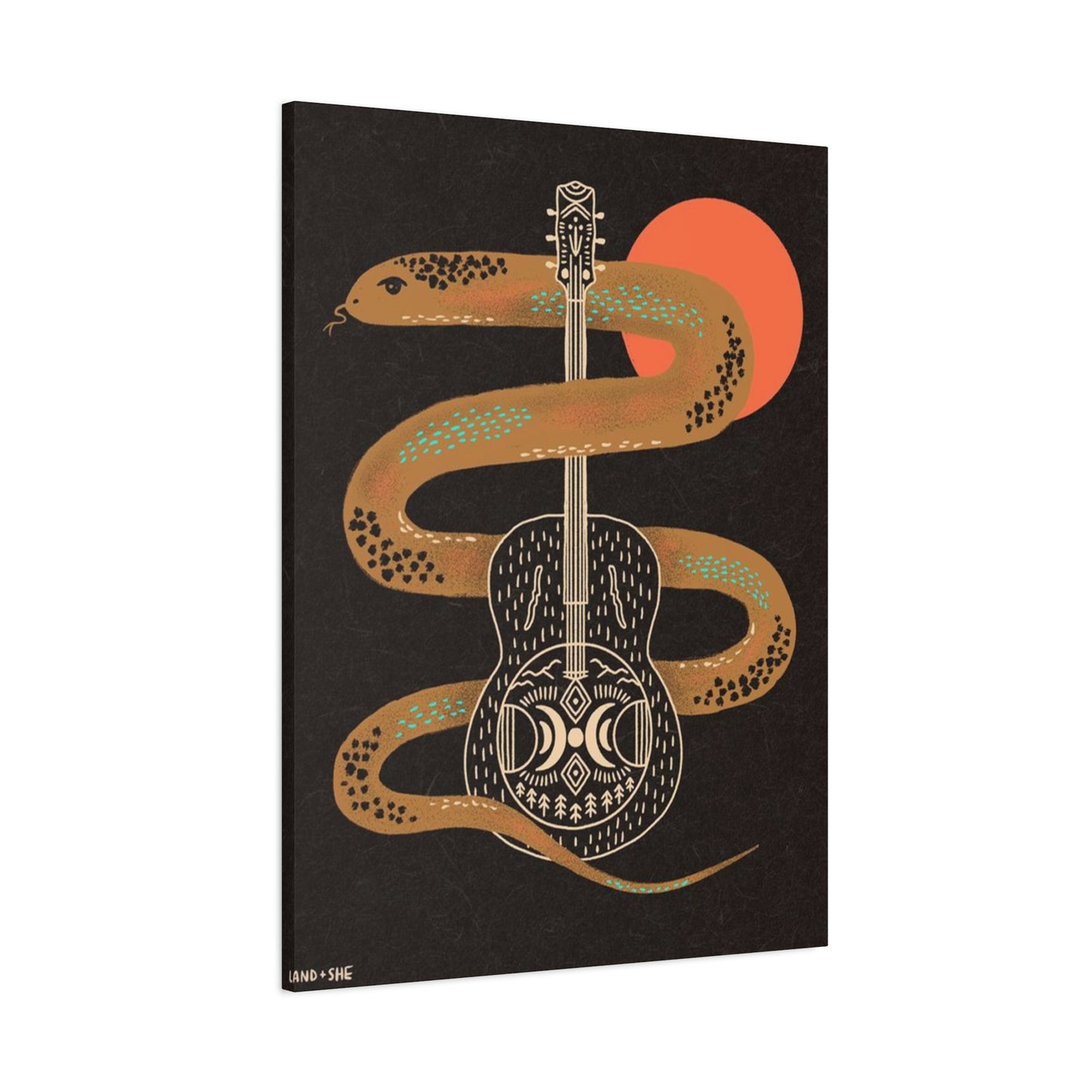 Snake And Guitar Wall Art & Canvas Prints