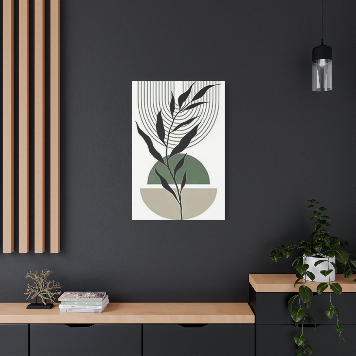 Abstract Leaves Shapes Pattern Wall Art & Canvas Prints