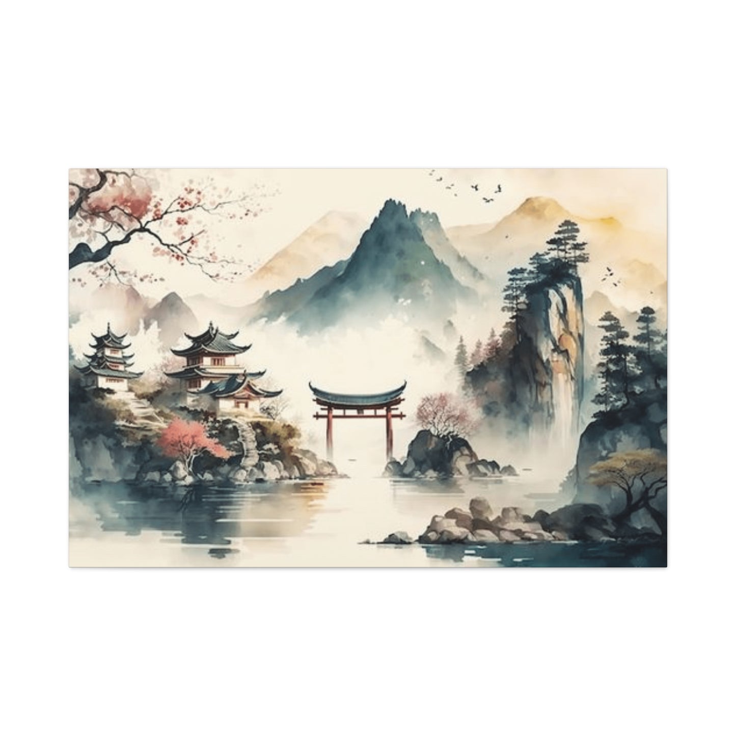 Zen Garden Gateway Wall Art & Canvas Prints