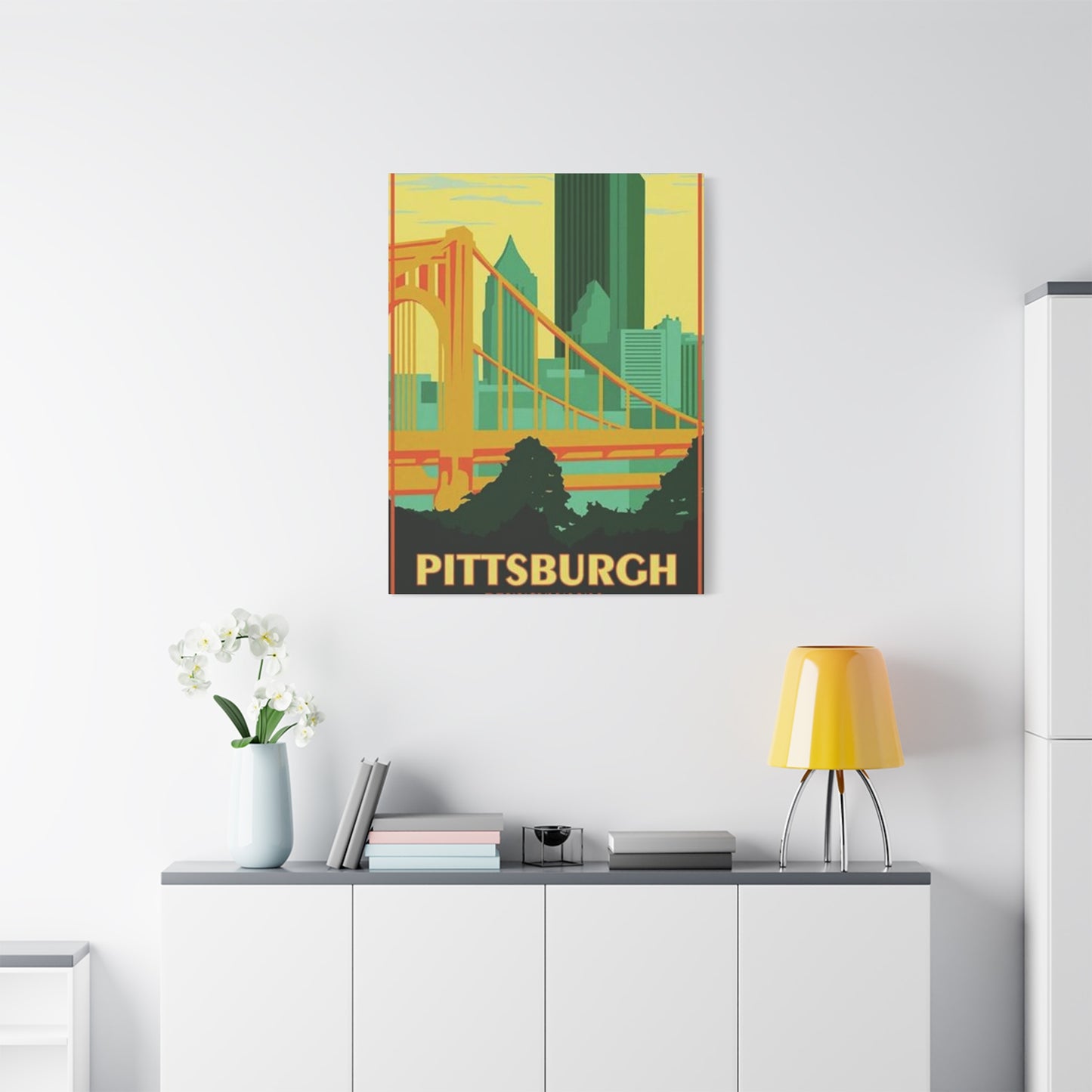Steel Bridge Pittsburgh Poster Wall Art & Canvas Prints