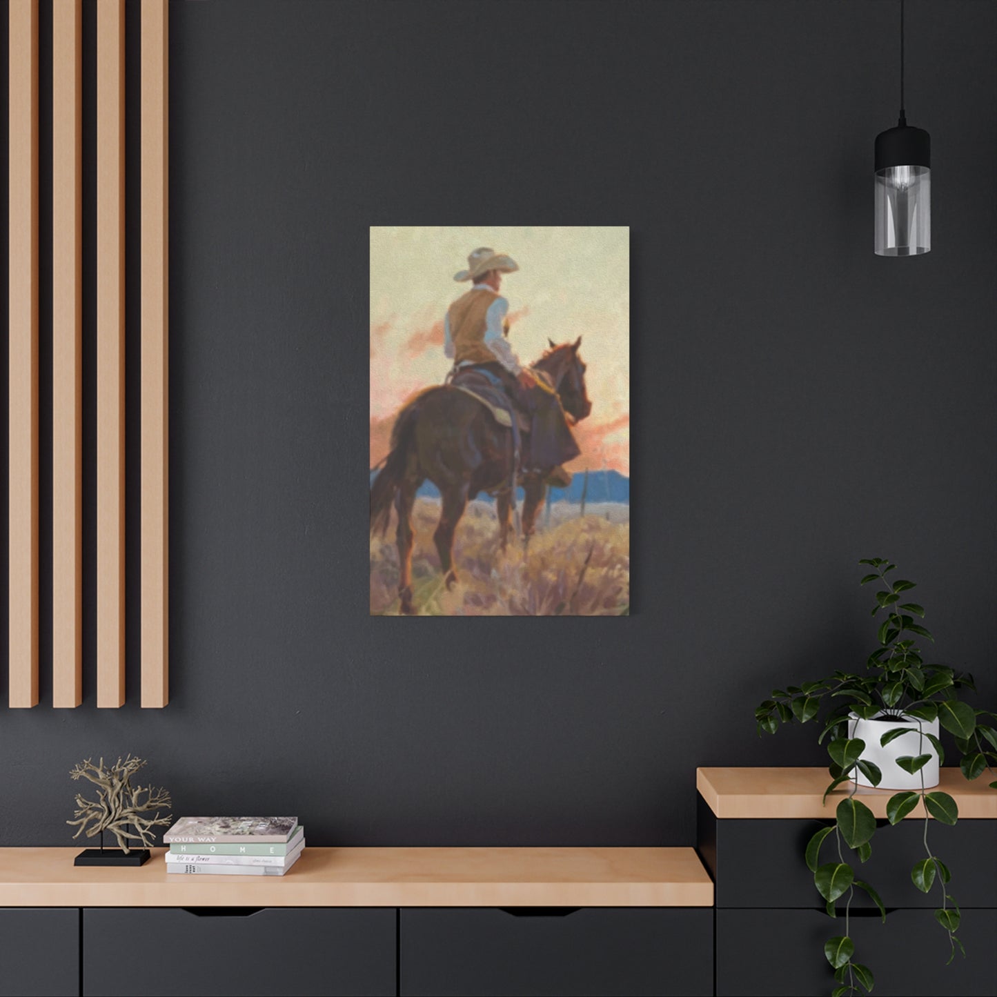 Man Riding Horse Wall Art & Canvas Prints