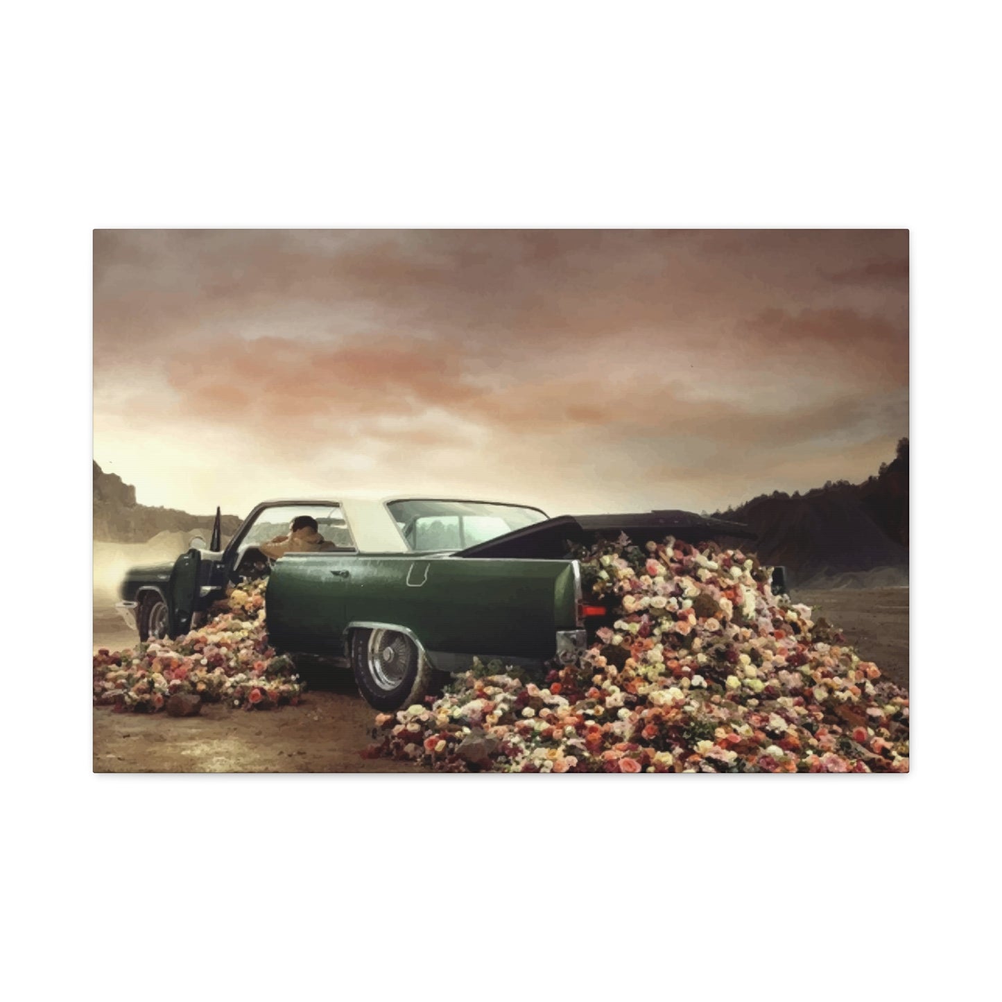 Flower Car Wall Art & Canvas Prints