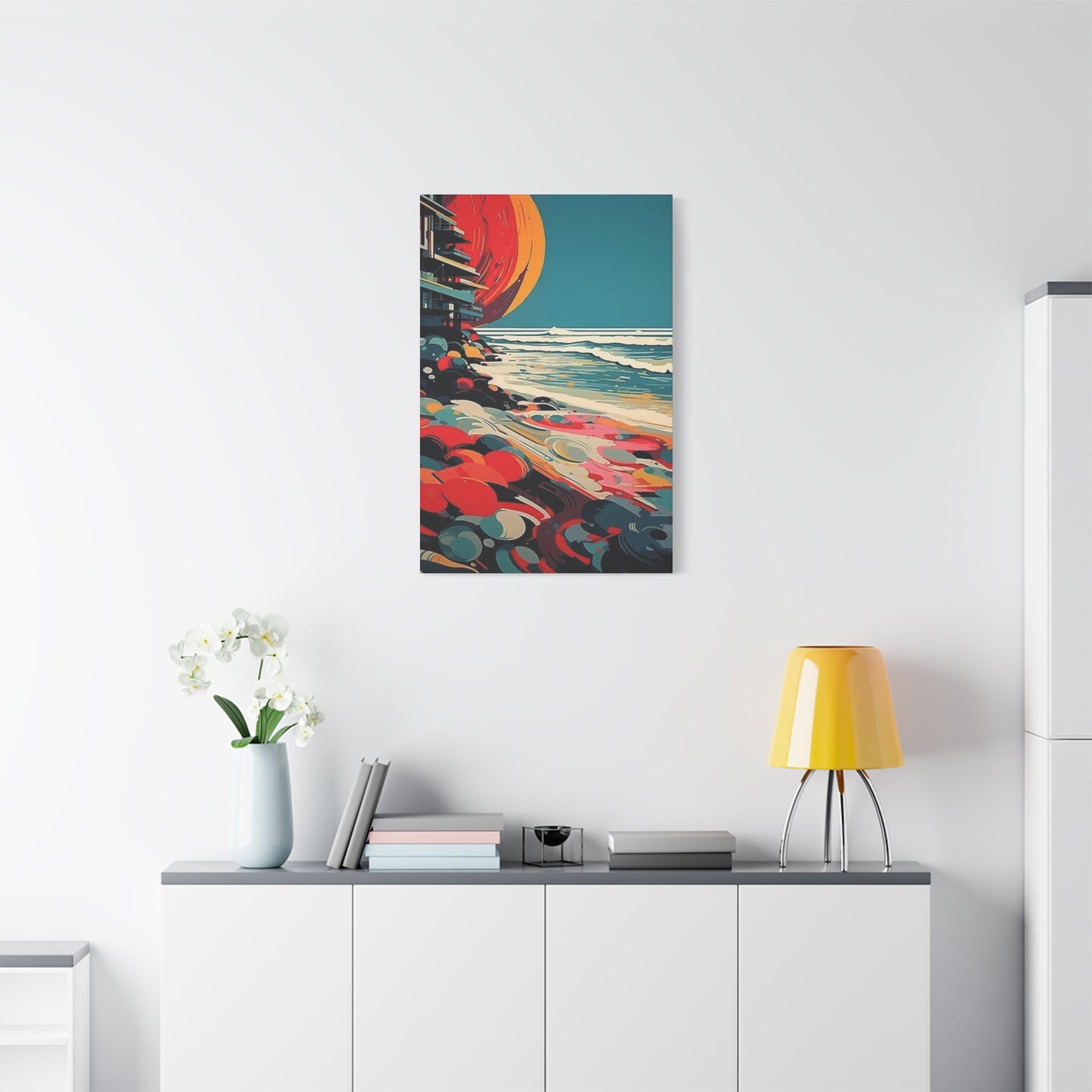 Abstract Sunset On A Beach Wall Art & Canvas Prints