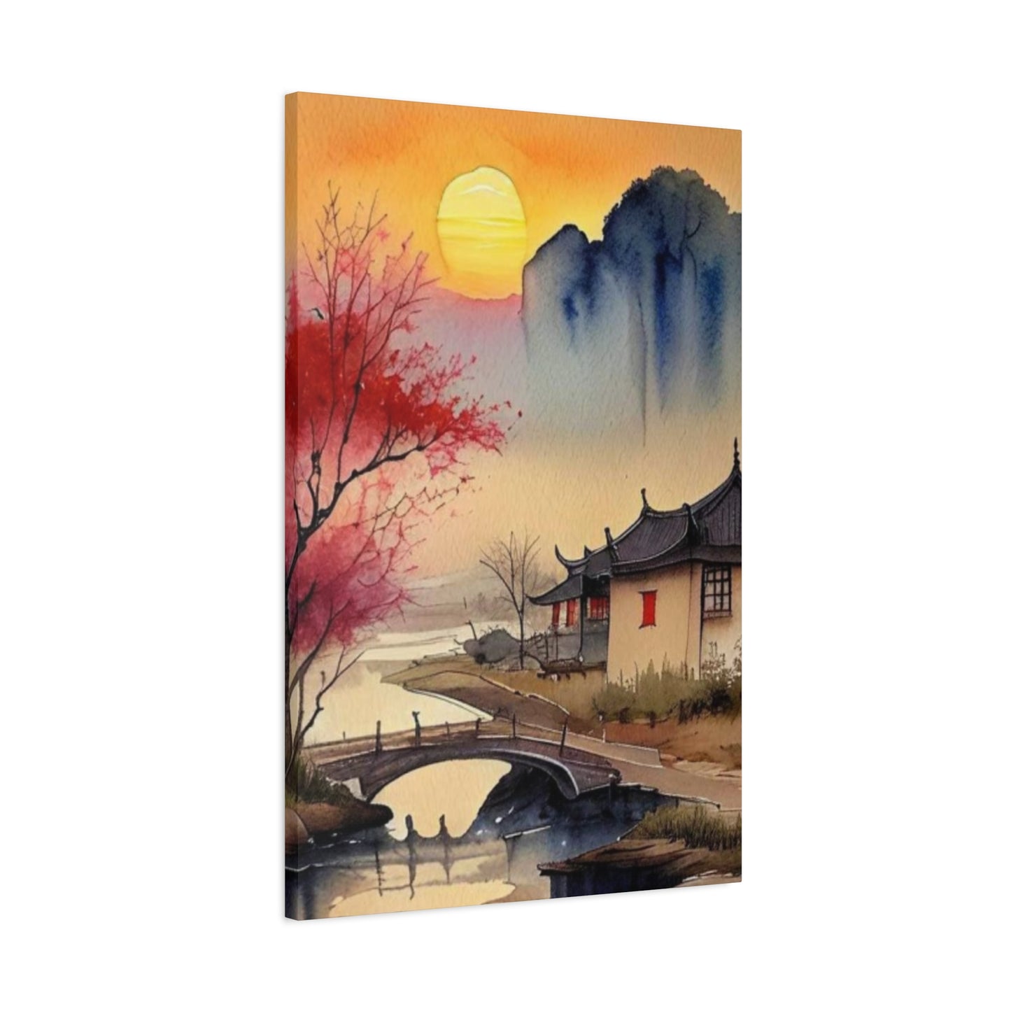 Sunset Over the Bridge Wall Art & Canvas Prints