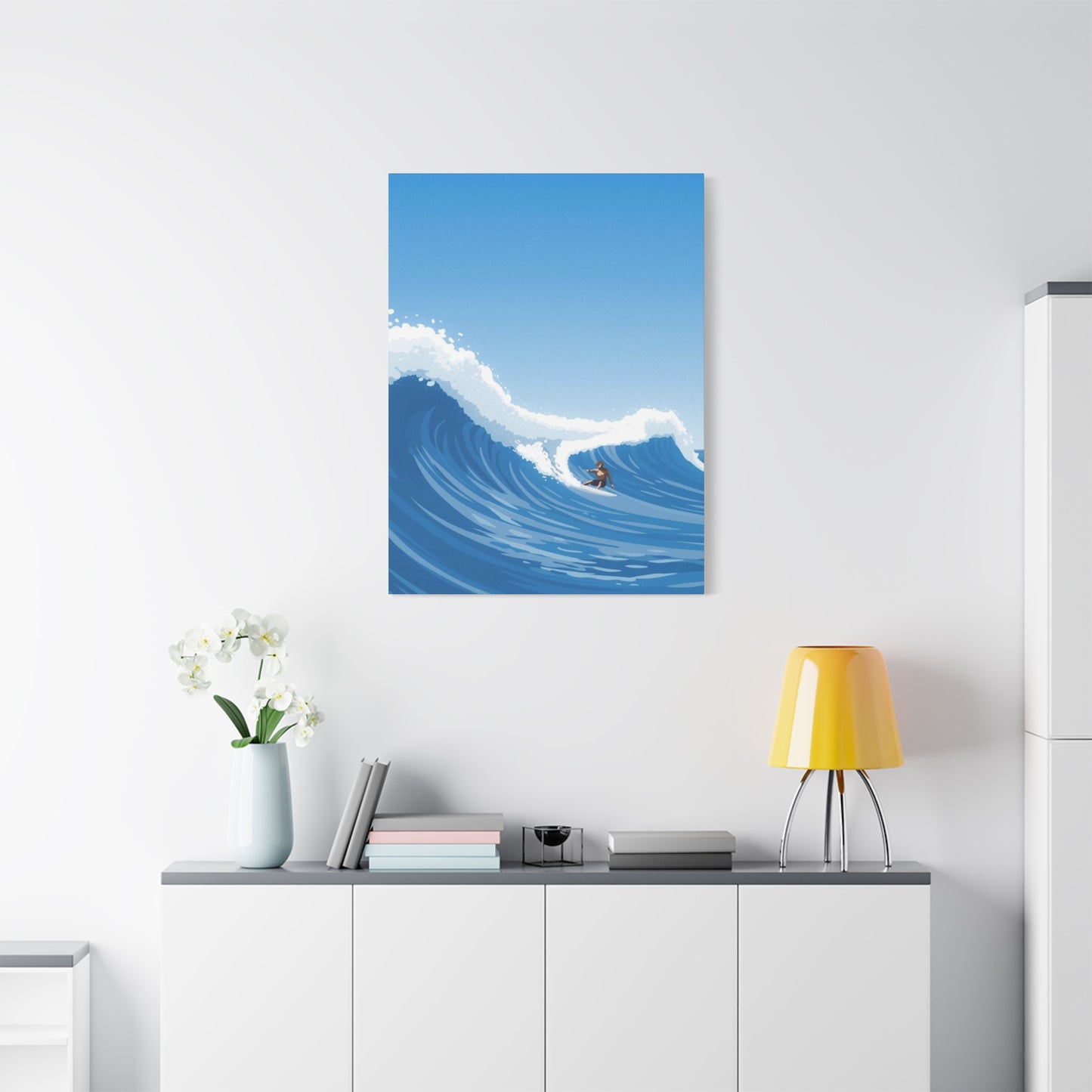 Large Abstract Surfing Wave Wall Art & Canvas Prints