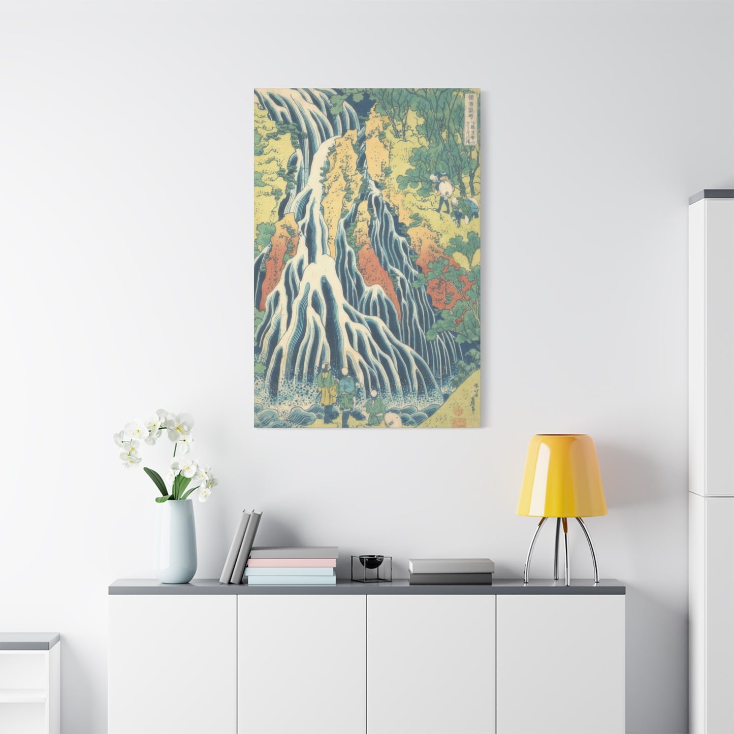Katsushika Hokusai Kirifuri Waterfall At Mount Kurokami In Shimotsuke Province Wall Art & Canvas Prints
