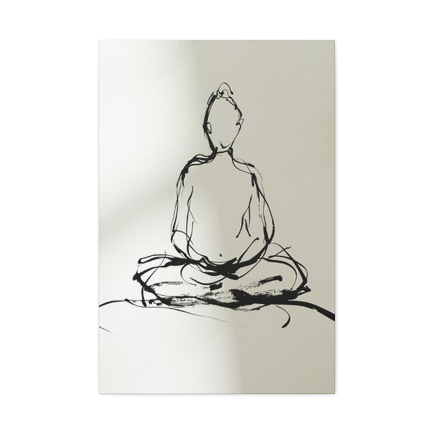 Buddha Yoga Drawing Wall Art & Canvas Prints