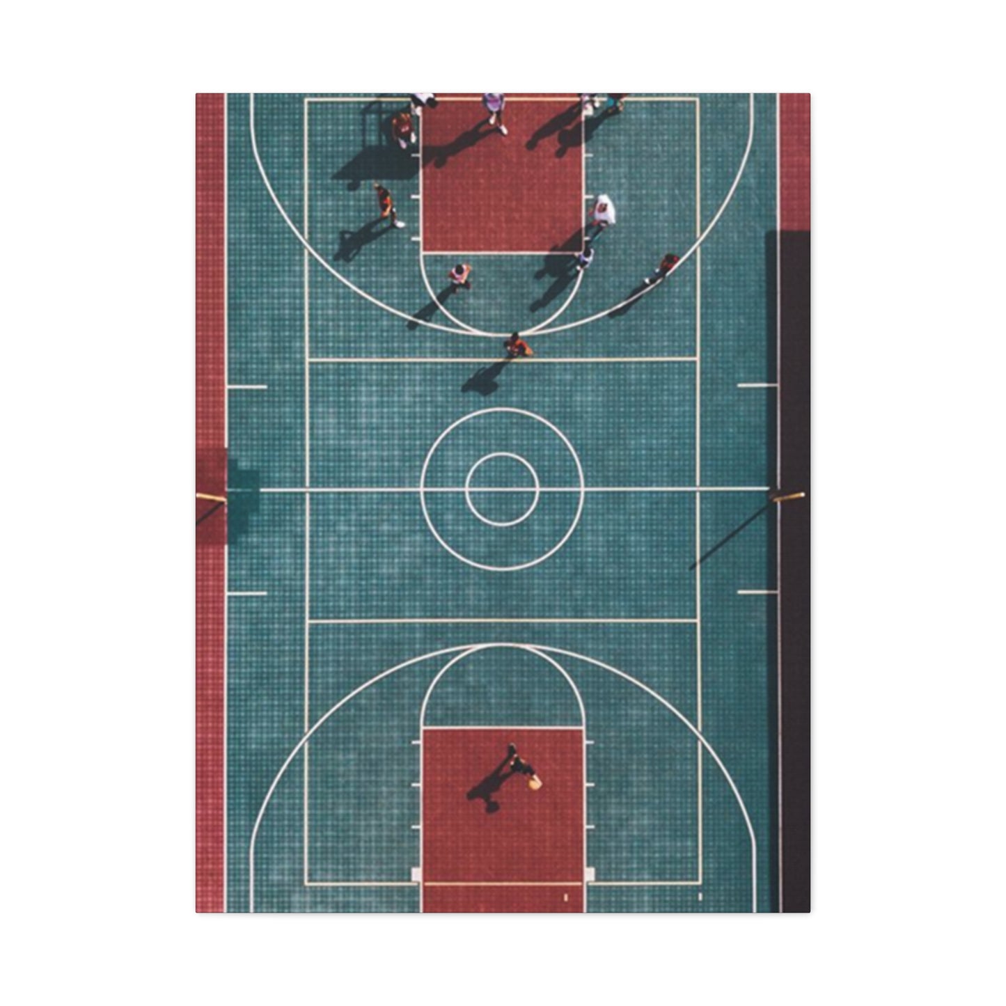 Basketball Court Top View Wall Art & Canvas Prints