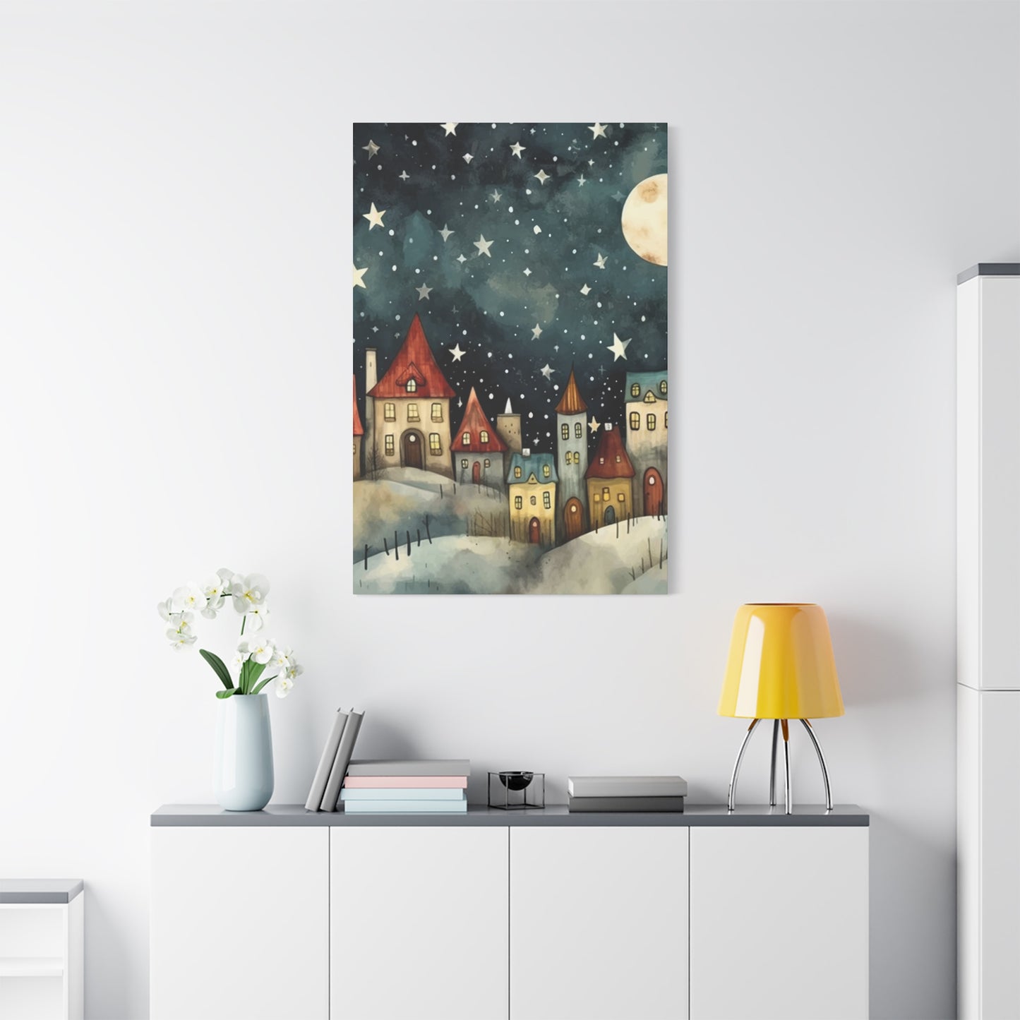 Snow and Stars Wall Art & Canvas Prints