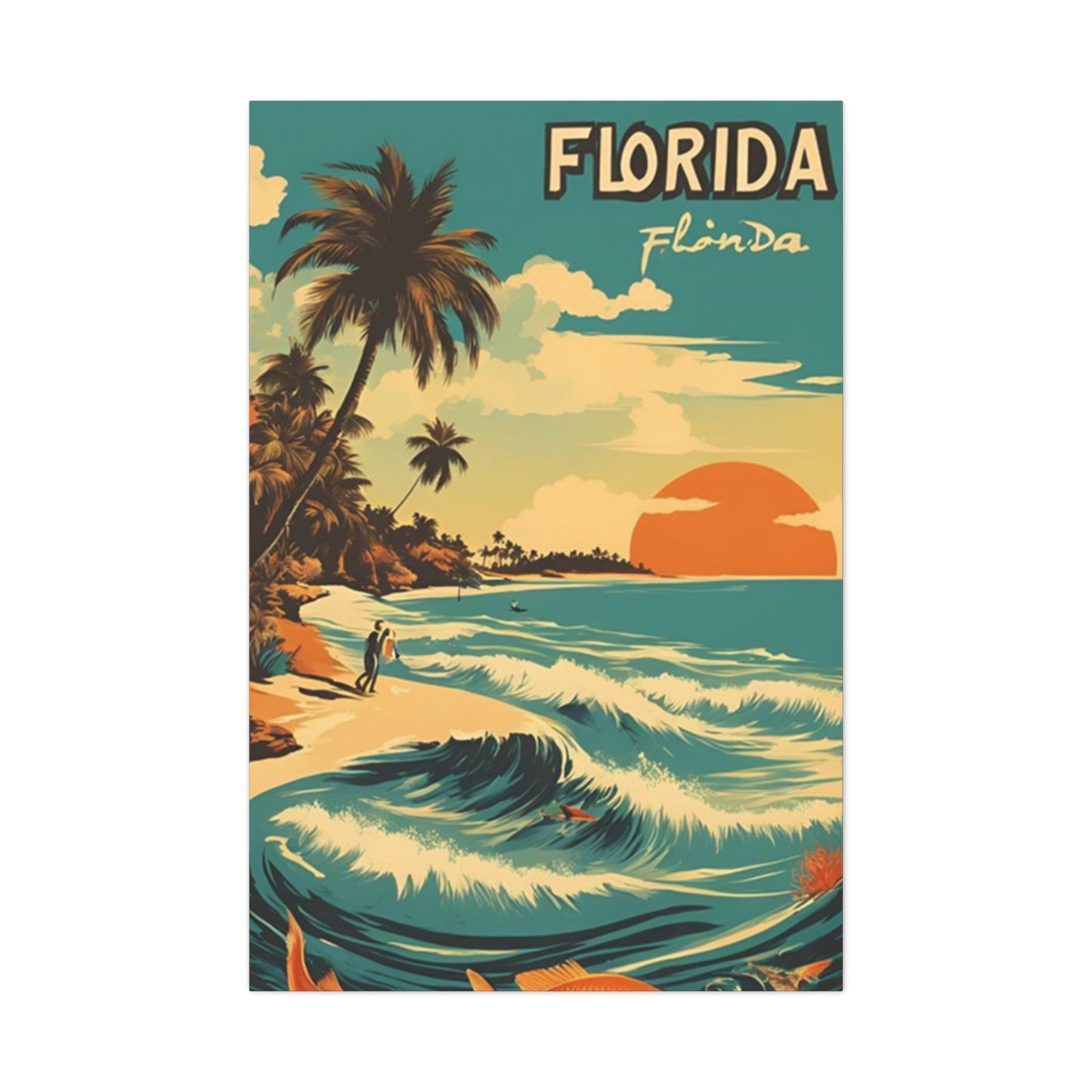 Florida Beach Poster Wall Art & Canvas Prints
