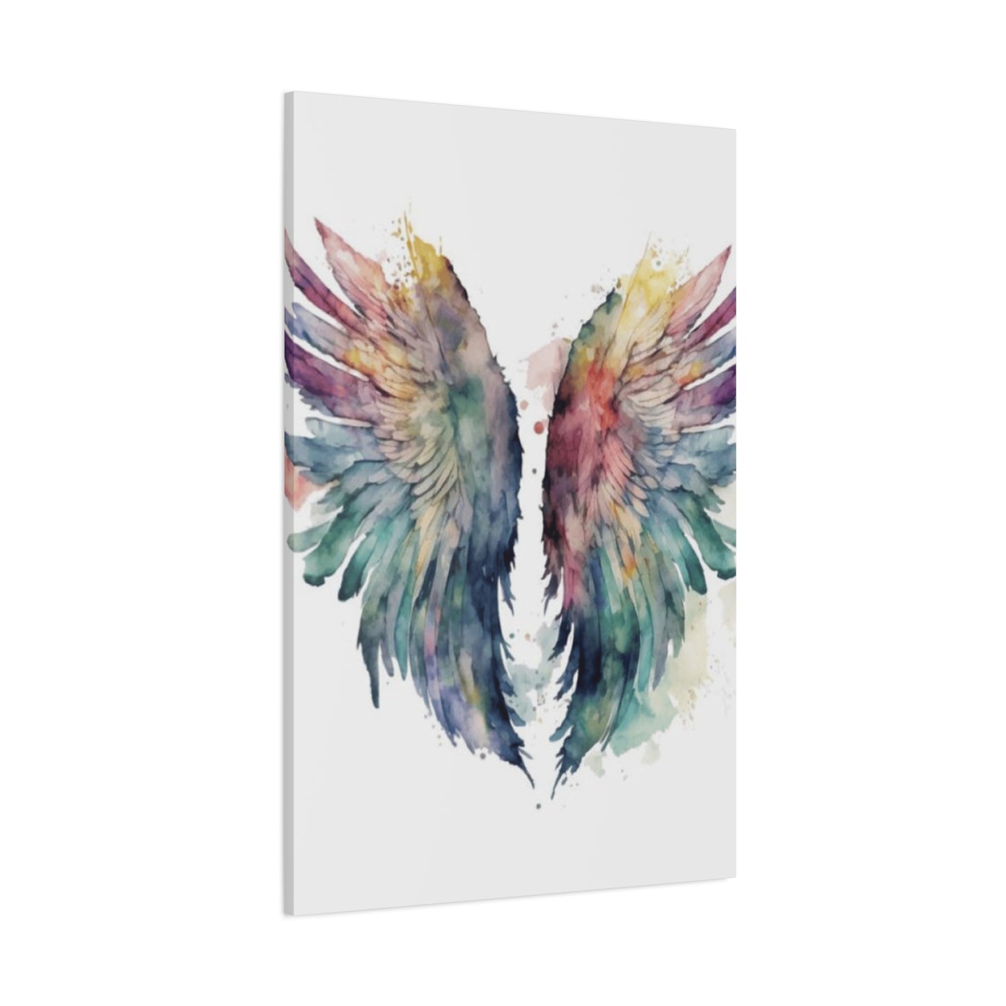 Colourful Paint Splash Angel Wings Wall Art & Canvas Prints