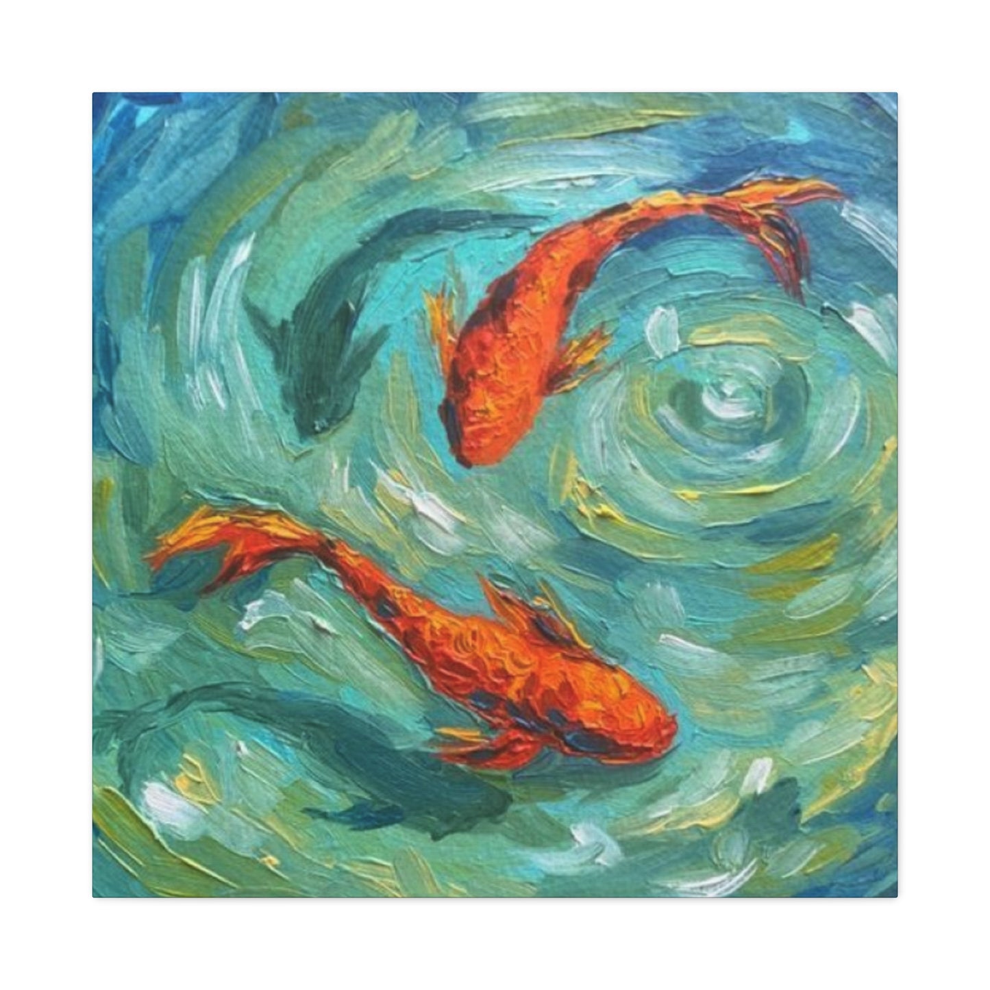 Two Koi Fishes Wall Art & Canvas Prints