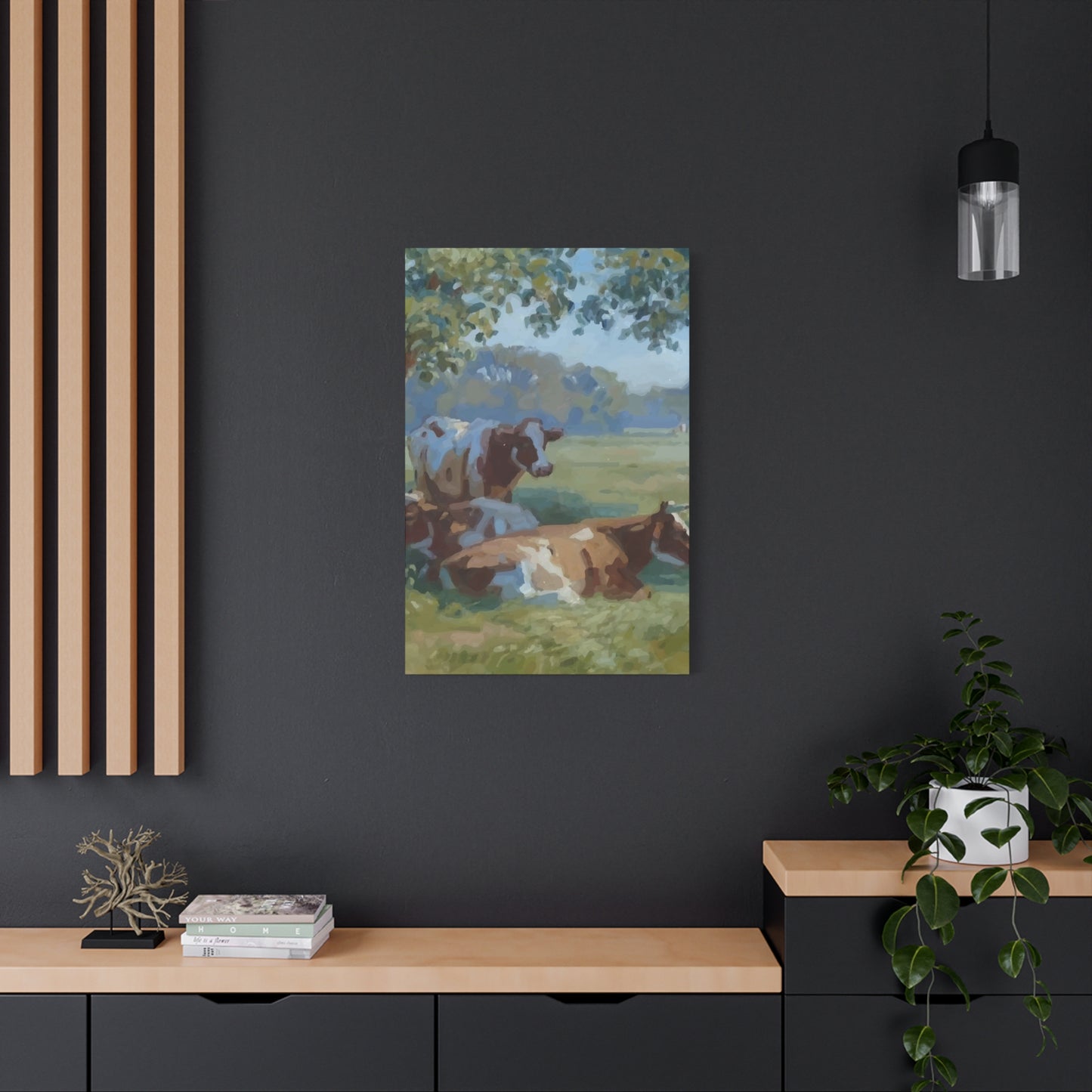 Cow Eat Grass Wall Art & Canvas Prints