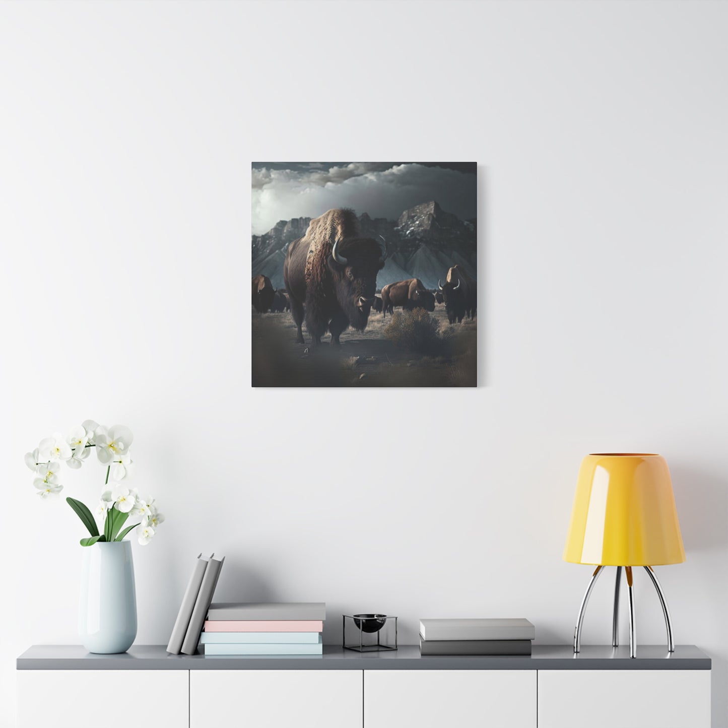 Mountain Bisons Wall Art & Canvas Prints