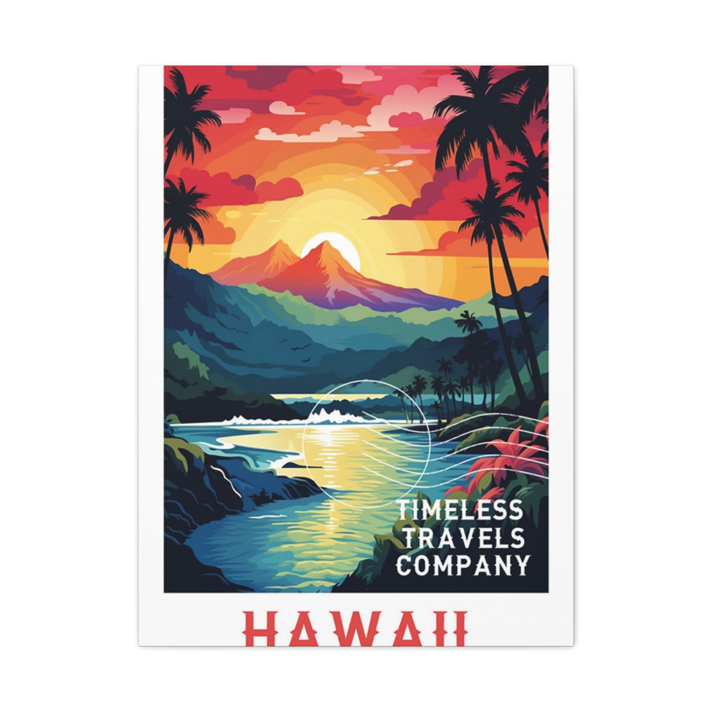 Hawaii Sunset Poster Wall Art & Canvas Prints