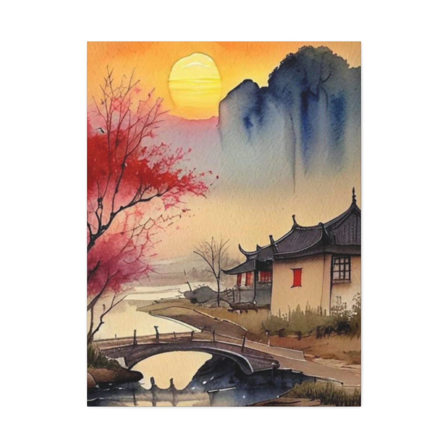 Sunset Over the Bridge Wall Art & Canvas Prints