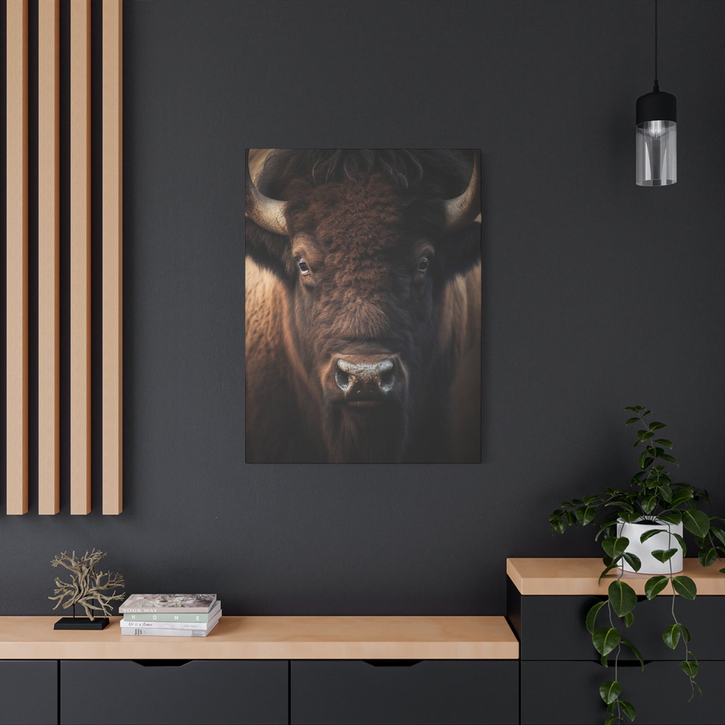 Bison Staring Wall Art & Canvas Prints
