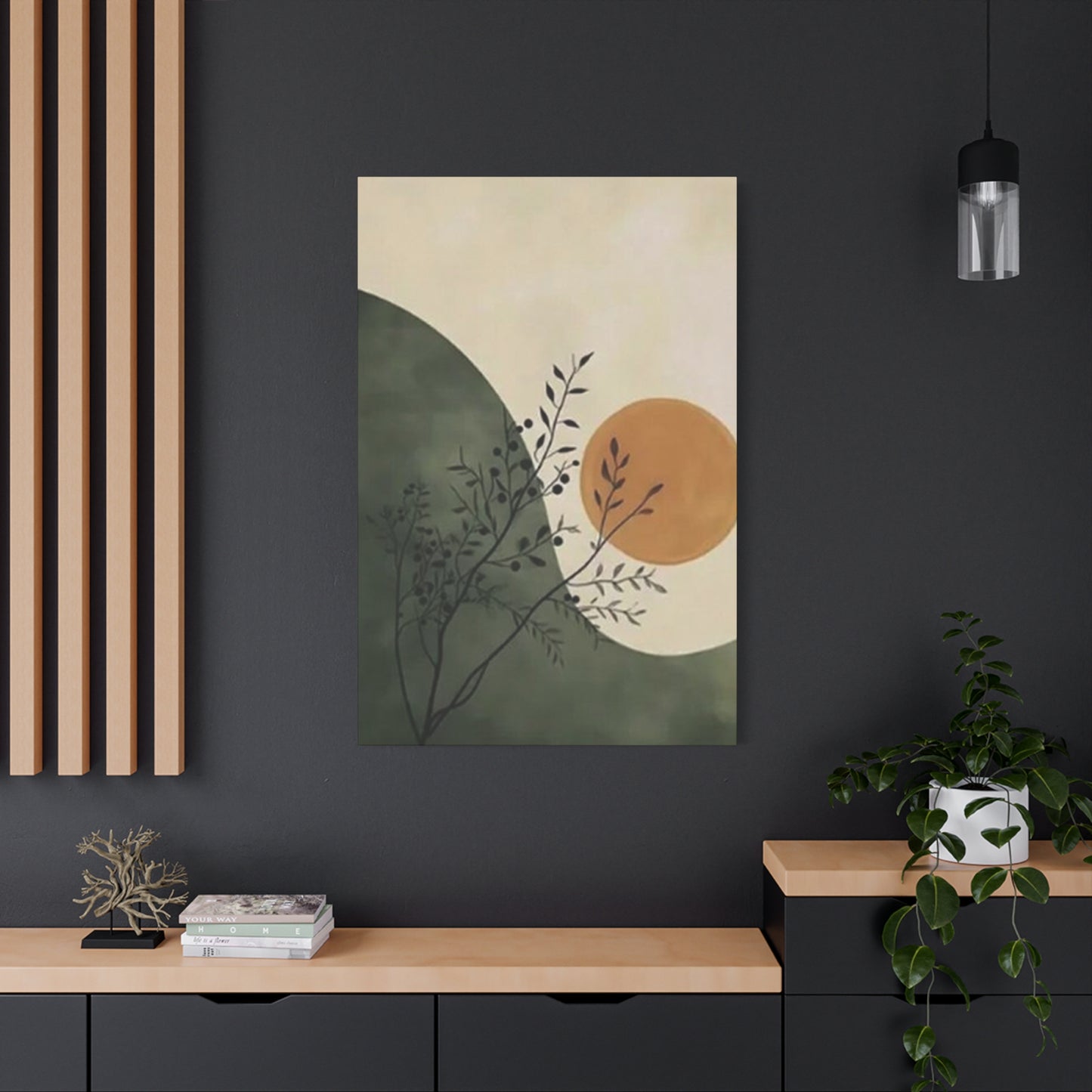 Abstract Sunset Shapes Pattern Wall Art & Canvas Prints