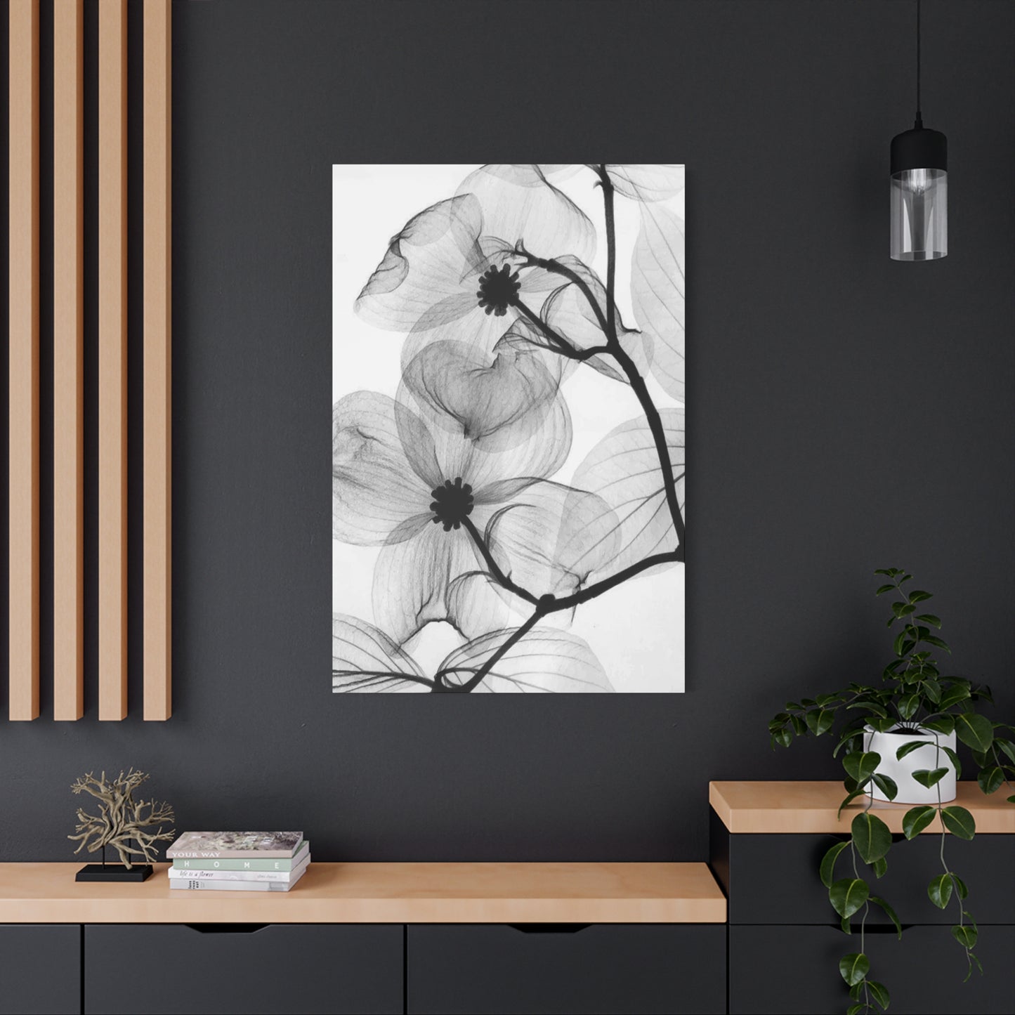 Black & White Flower Wall Art & Canvas Prints