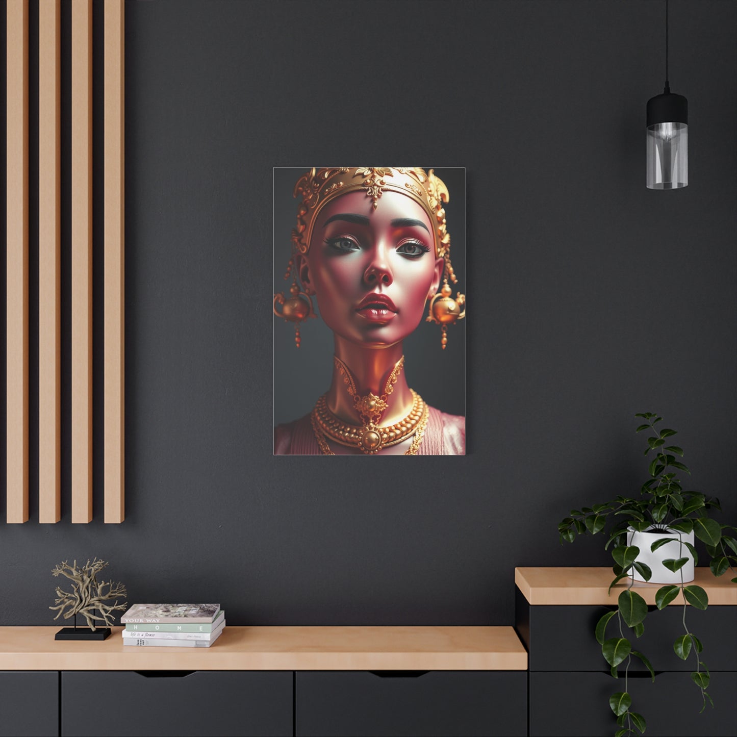 Gold & Pink Art Luxury Canvas Wall Art & Canvas Print