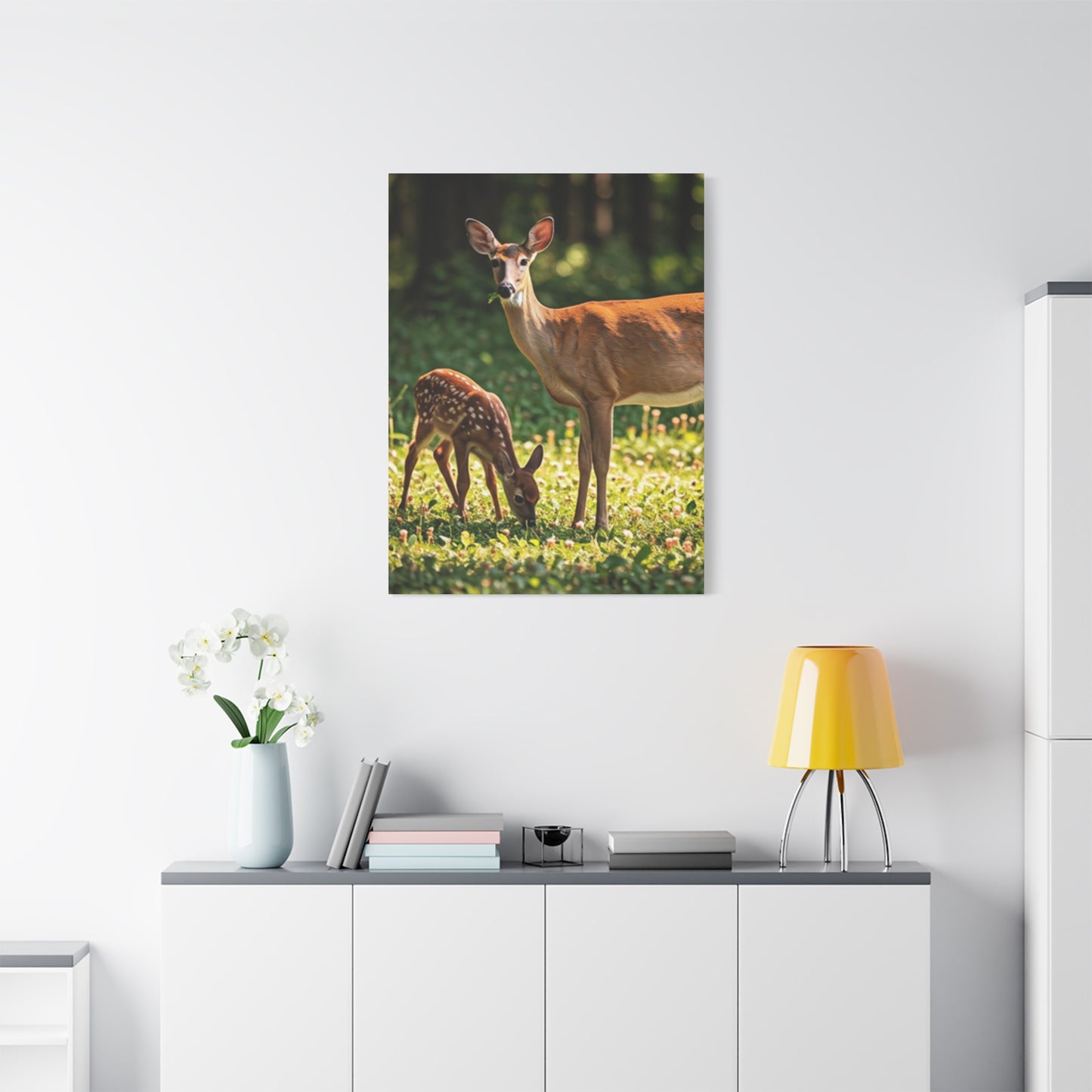 Deer Family Wall Art & Canvas Prints