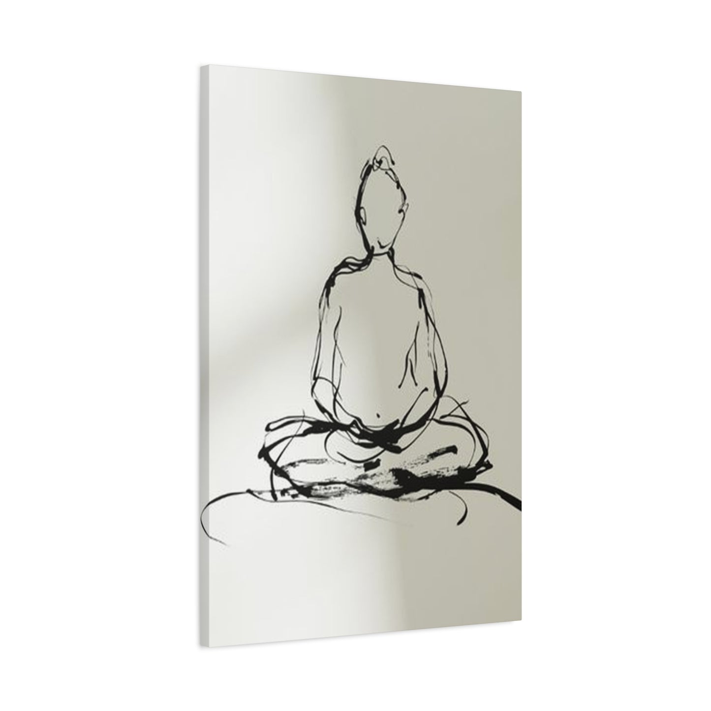 Buddha Yoga Drawing Wall Art & Canvas Prints