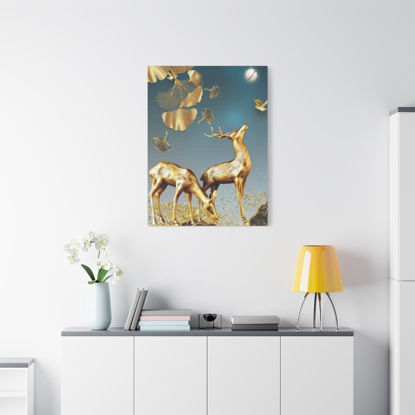 Golden Deer Wall Art & Canvas Prints