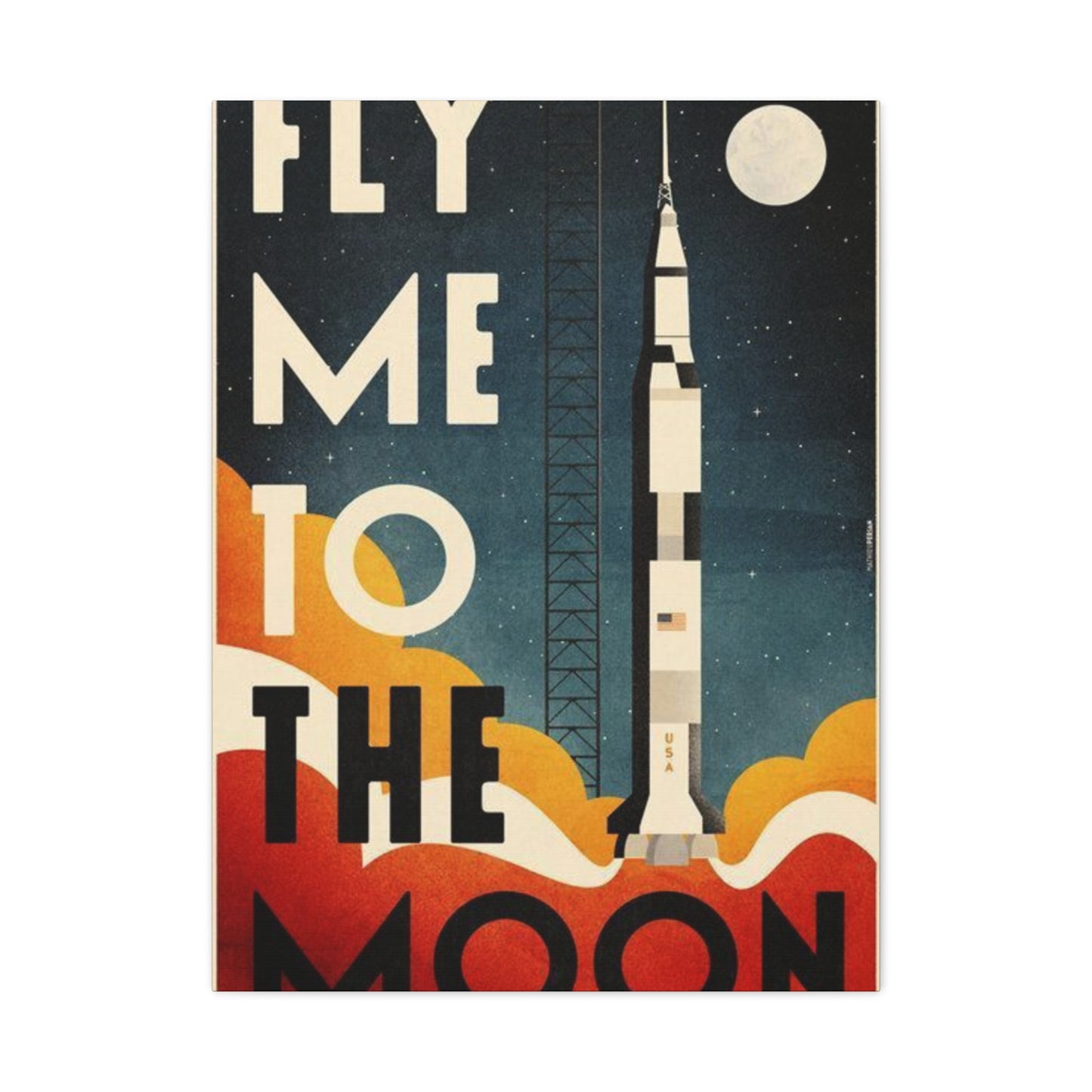 Fly Me To The Moon Wall Art & Canvas Prints