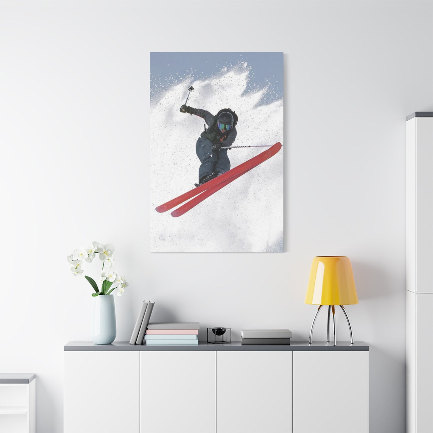 Skiing Stunt Poster Wall Art & Canvas Prints