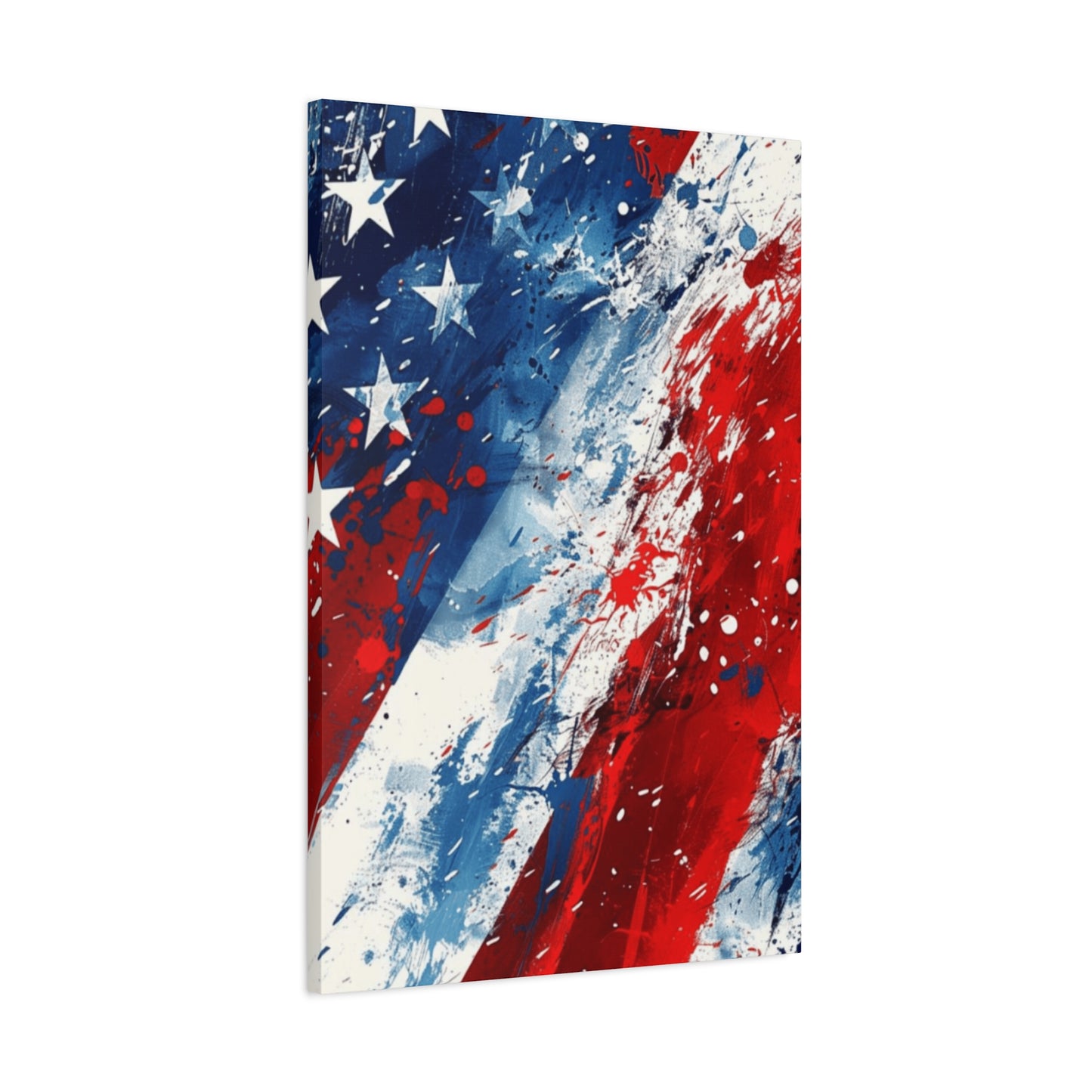 Abstract American Flag Painting Wall Art & Canvas Prints
