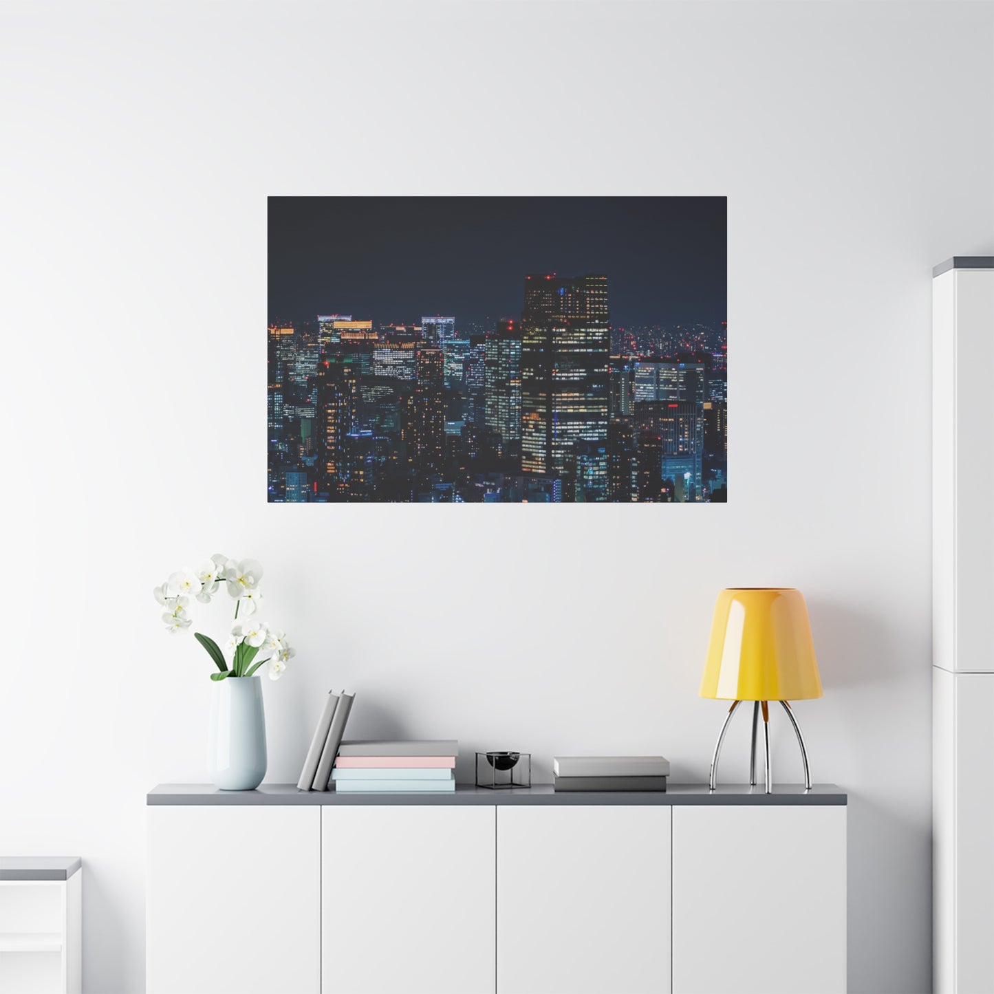Night View in Tokyo Wall Art & Canvas Prints