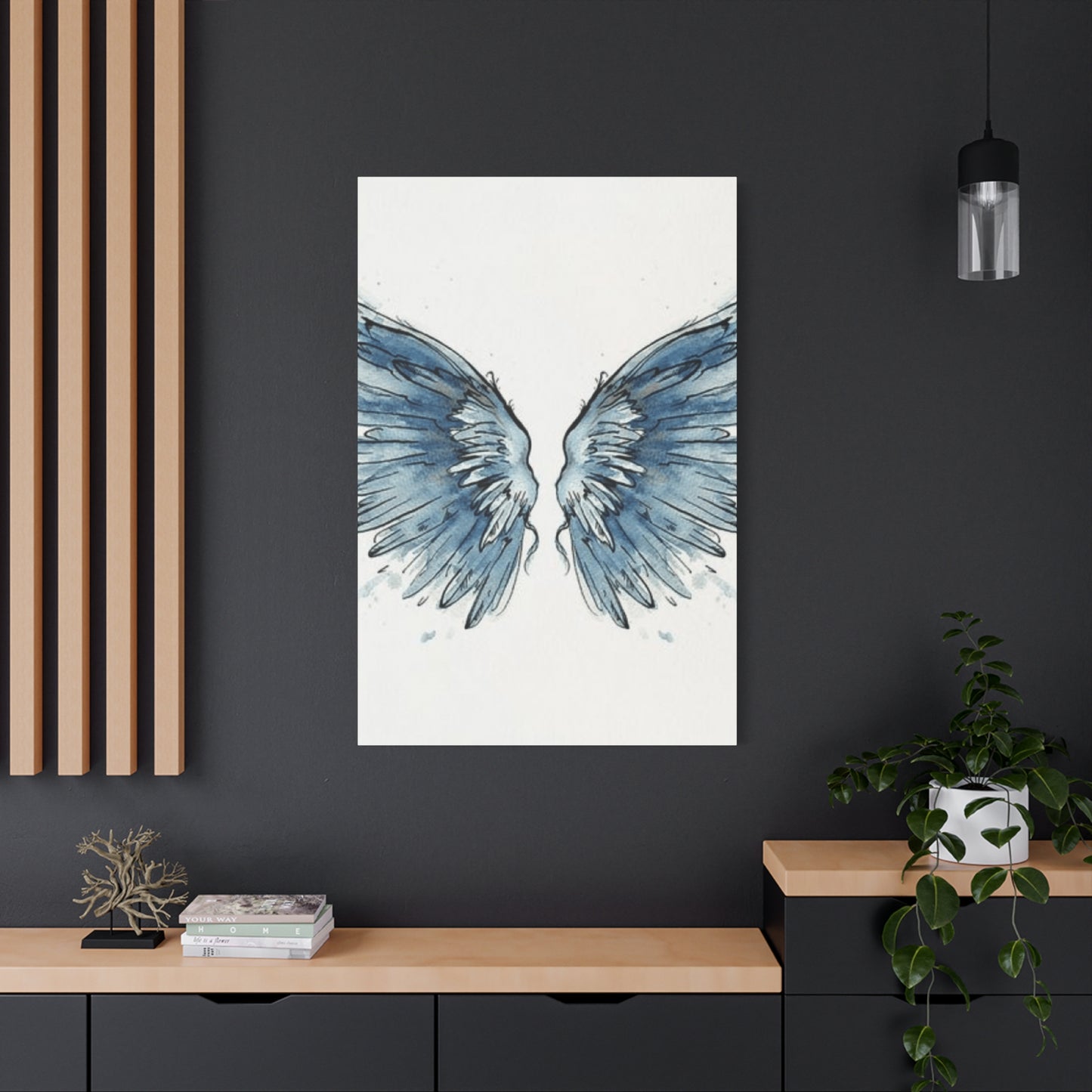 Blue Angel Wings Wall Art & Canvas Prints