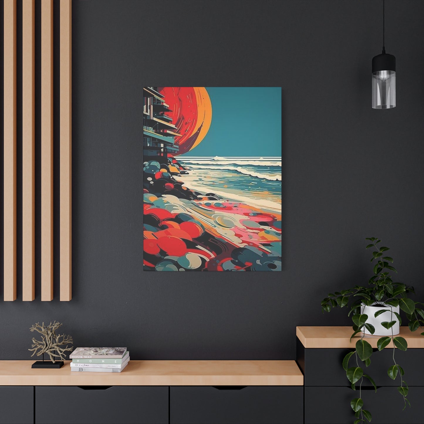 Abstract Sunset On A Beach Wall Art & Canvas Prints
