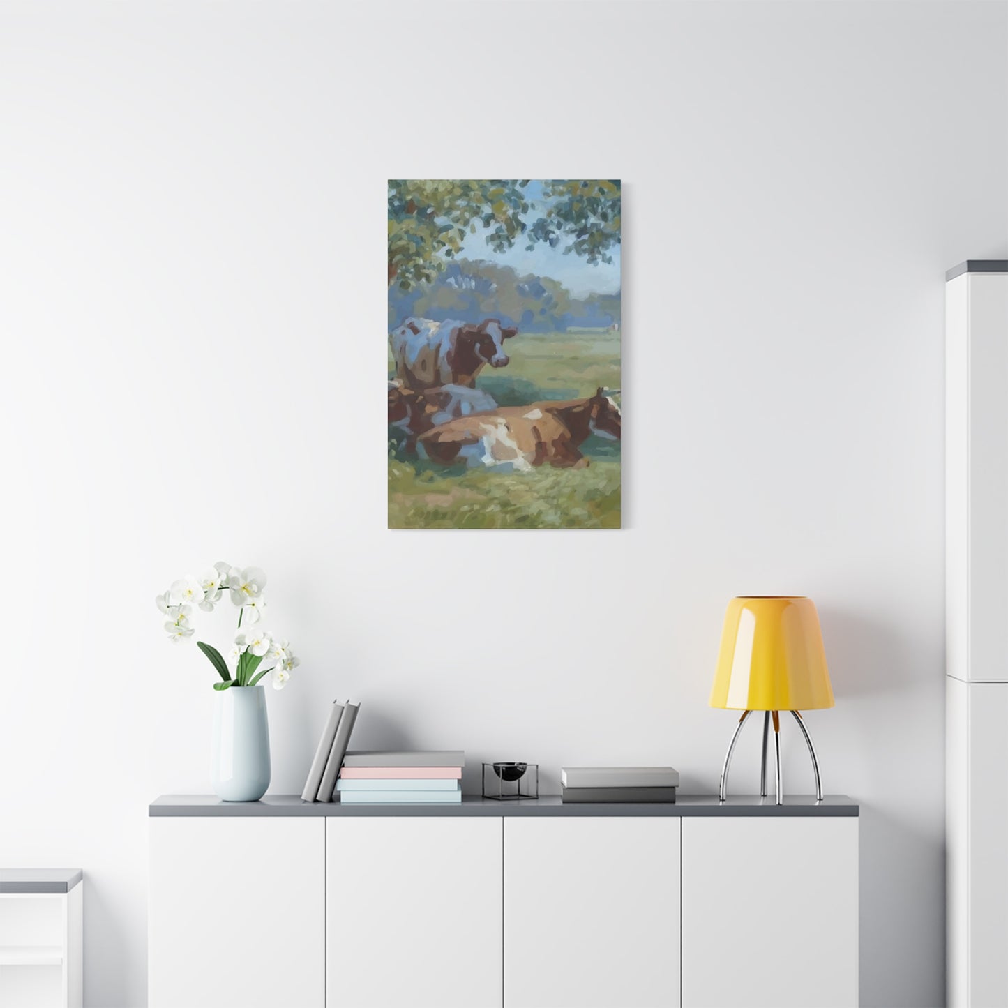 Cow Eat Grass Wall Art & Canvas Prints