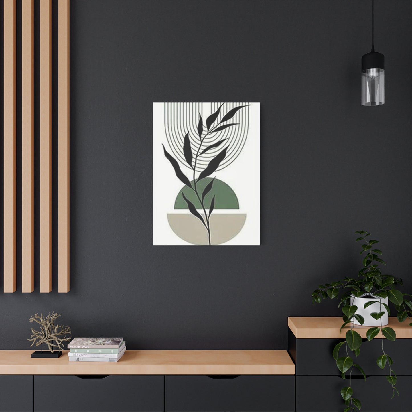 Abstract Leaves Shapes Pattern Wall Art & Canvas Prints