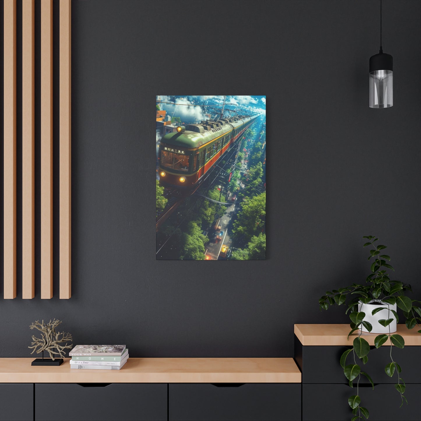Train In The Sky Wall Art & Canvas Prints