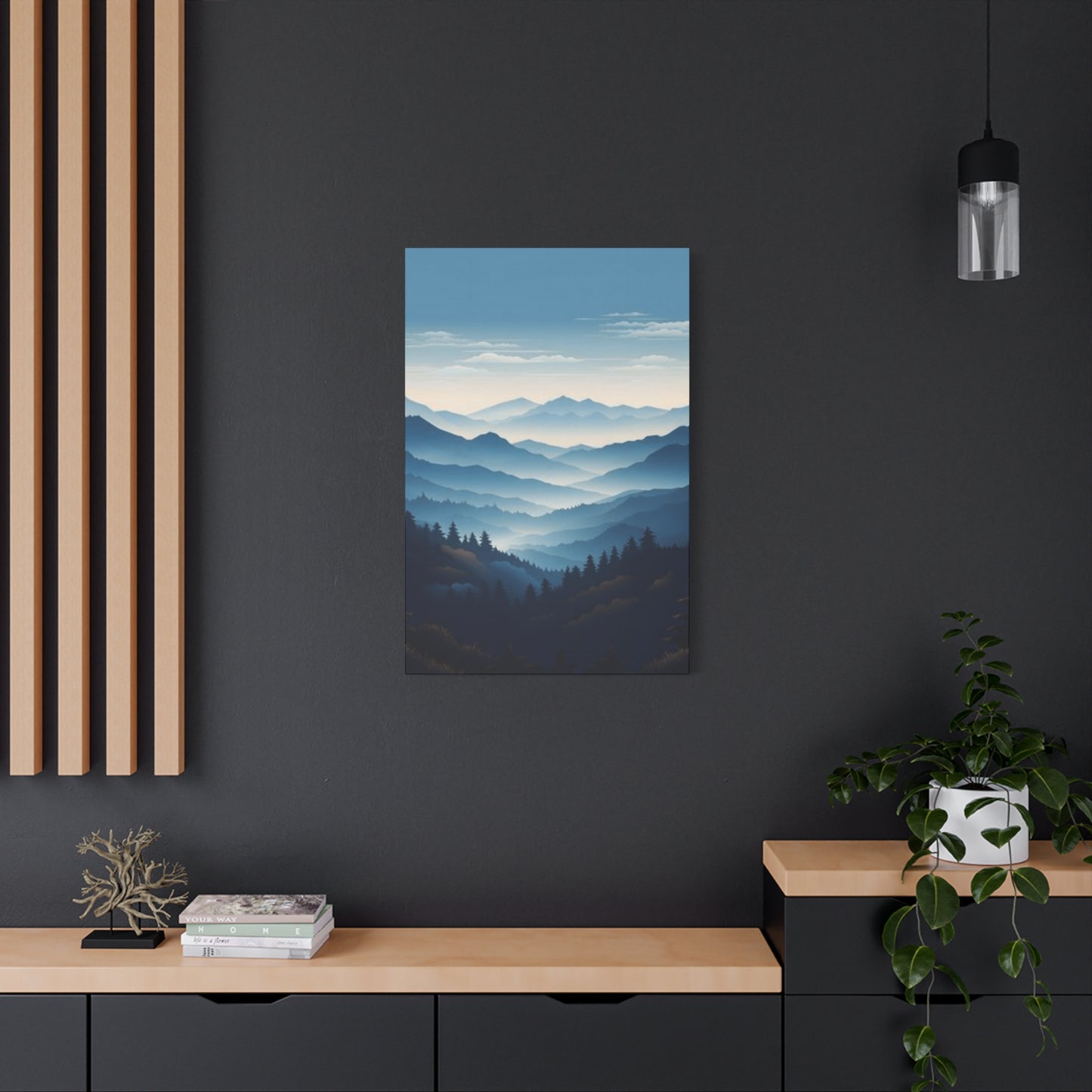 Serene Mountain Range Wall Art & Canvas Prints
