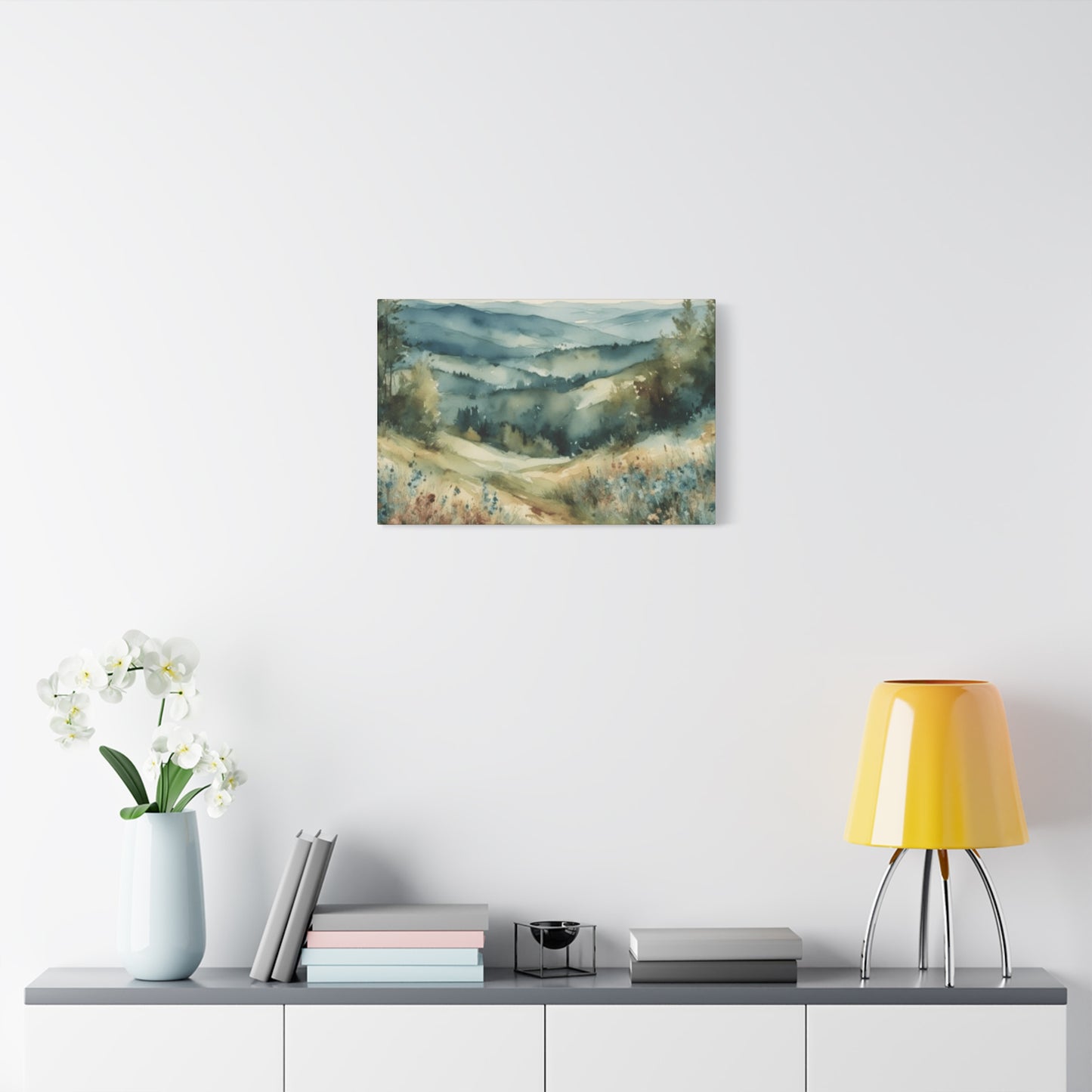 Green Forest Near Blue Ridge Painting Wall Art & Canvas Prints