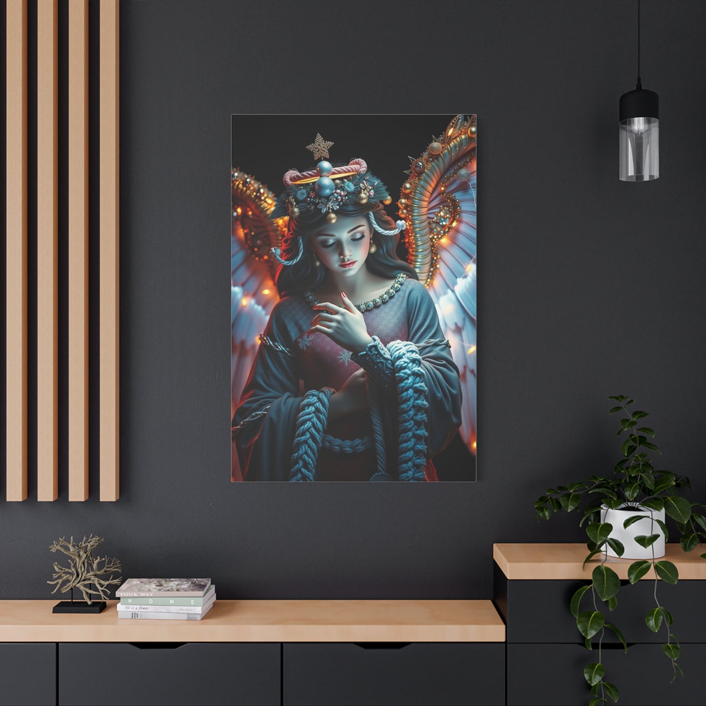 Christmas Angel Art Supreme Canvas Wall Art & Canvas Print