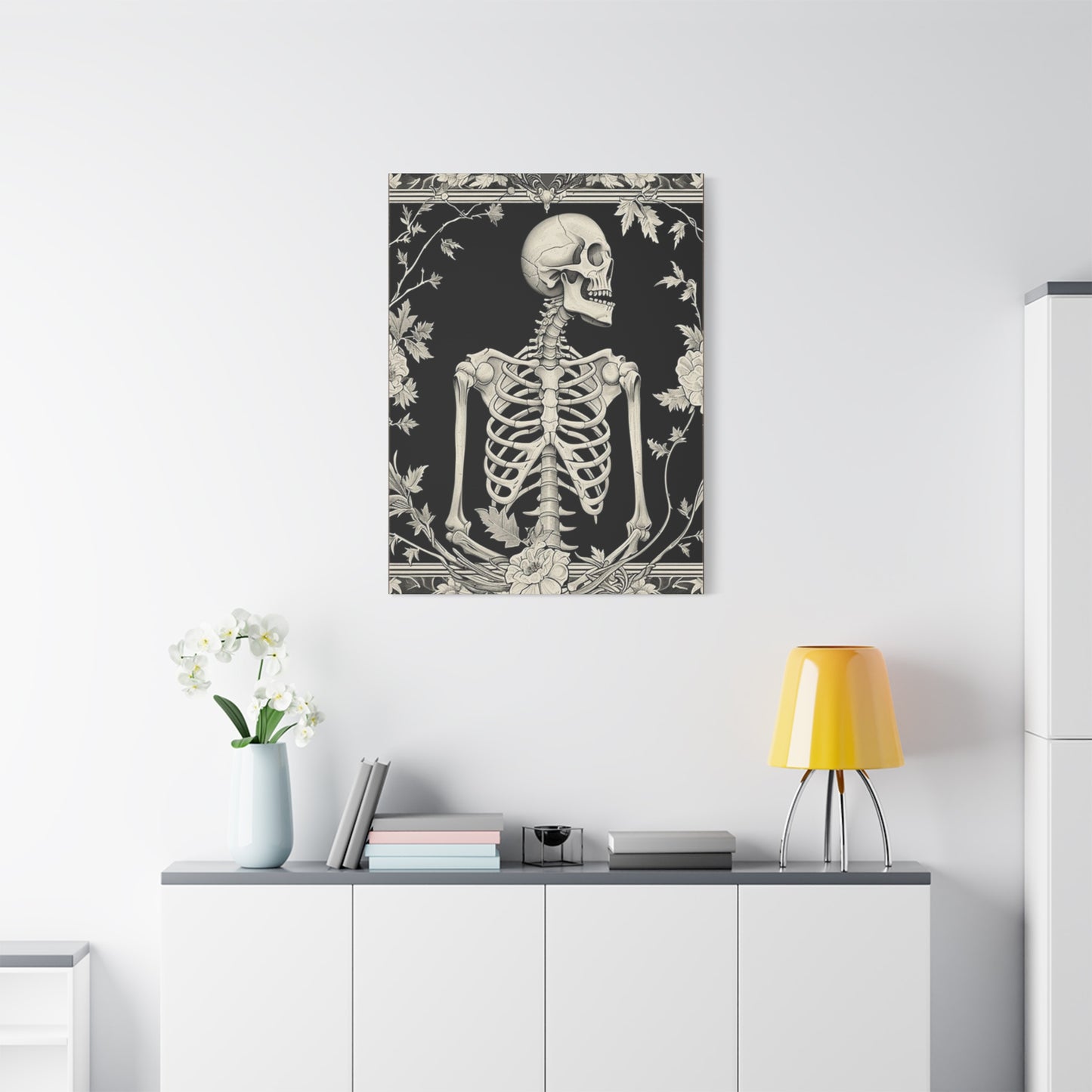 White Skeleton Poster Wall Art & Canvas Prints
