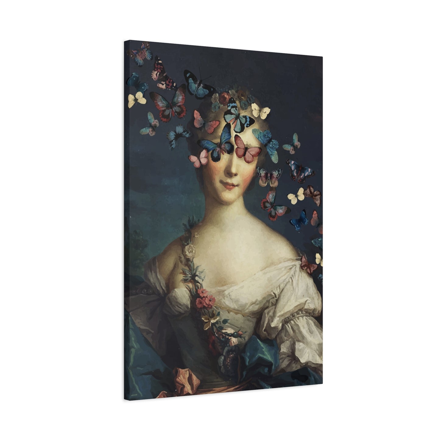 Beautiful Girl With Butterflies Wall Art & Canvas Prints