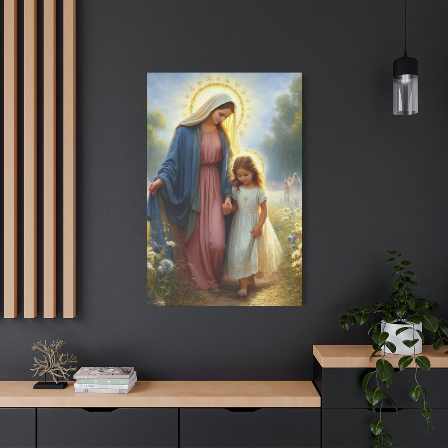 Christian Mother with Little Girl Wall Art & Canvas Prints