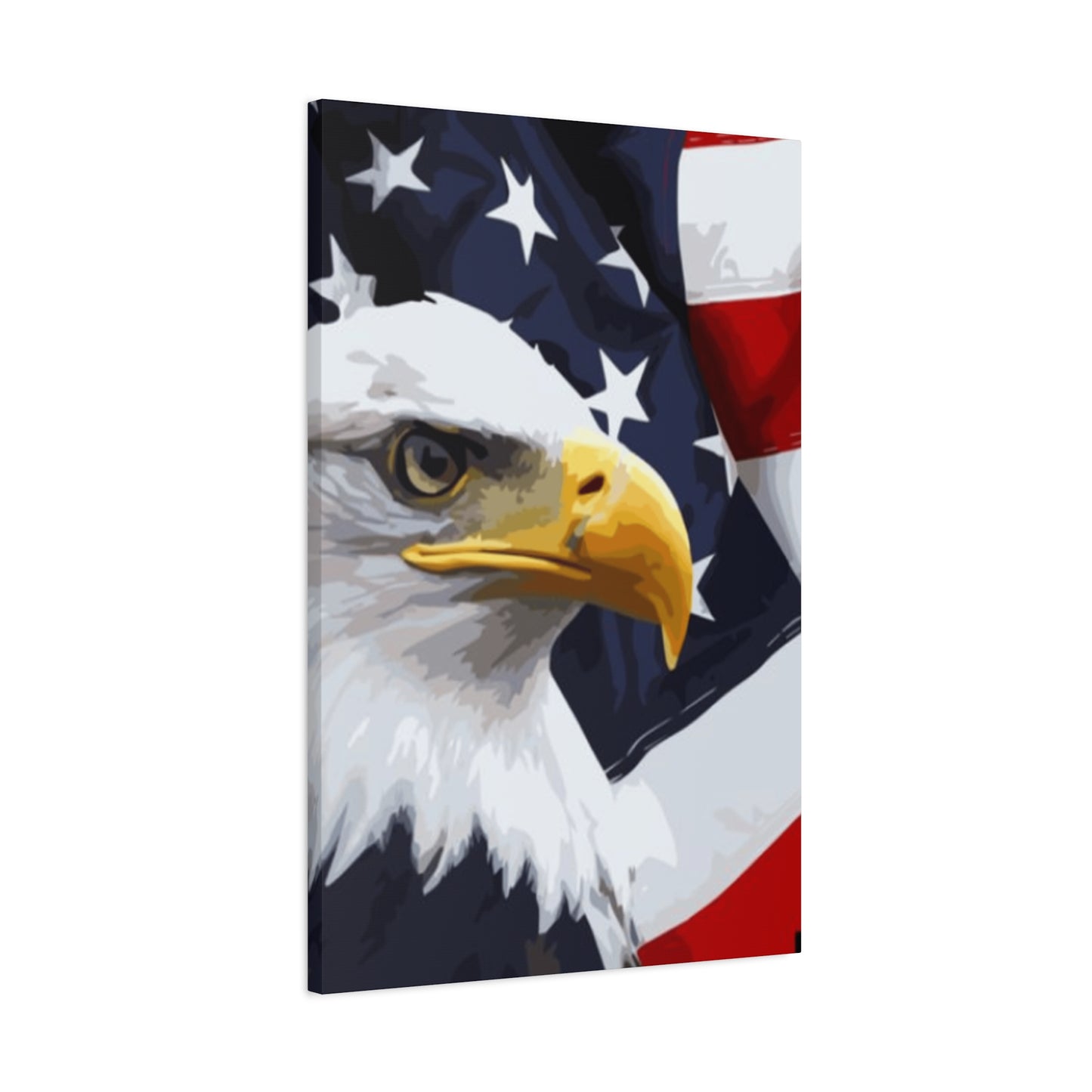 Eagle and American Flag Wall Art & Canvas Prints