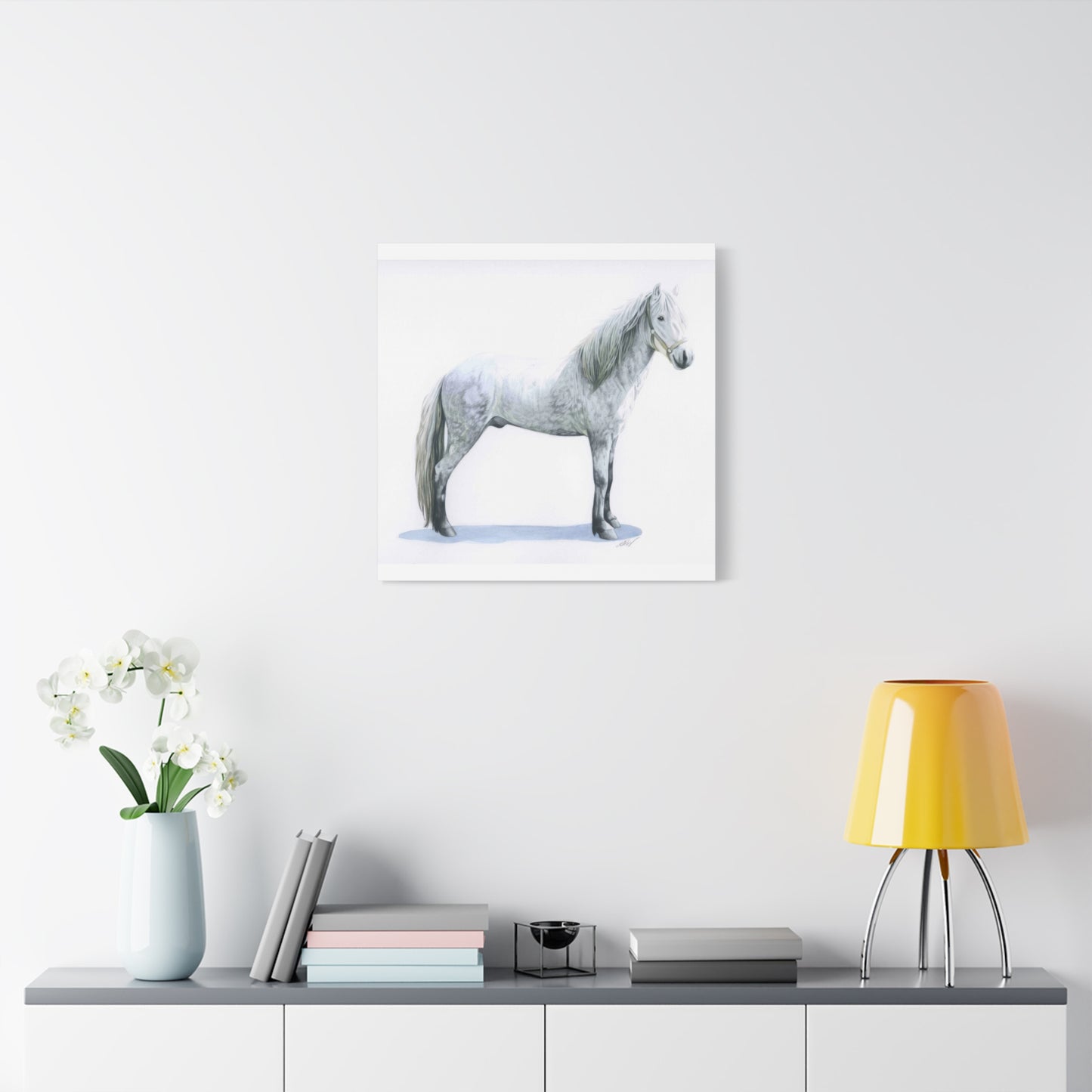 Grace Popp White Horse Wall Art & Canvas Prints