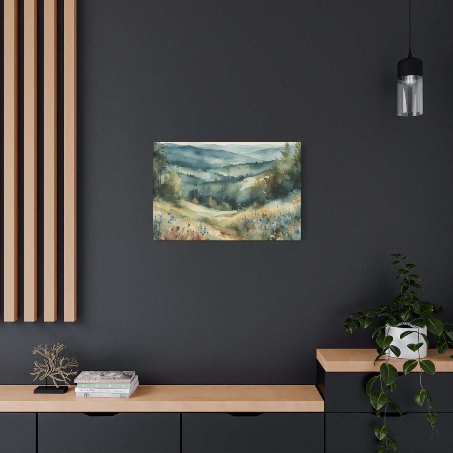 Green Forest Near Blue Ridge Painting Wall Art & Canvas Prints