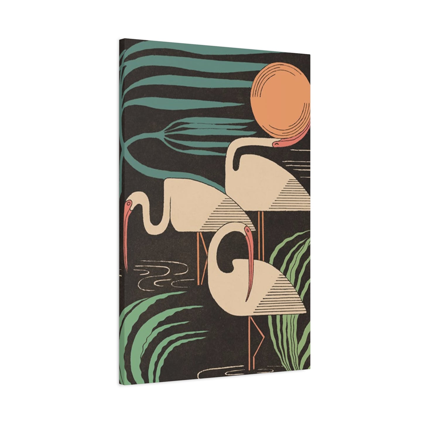 Herons In Lake Wall Art & Canvas Prints